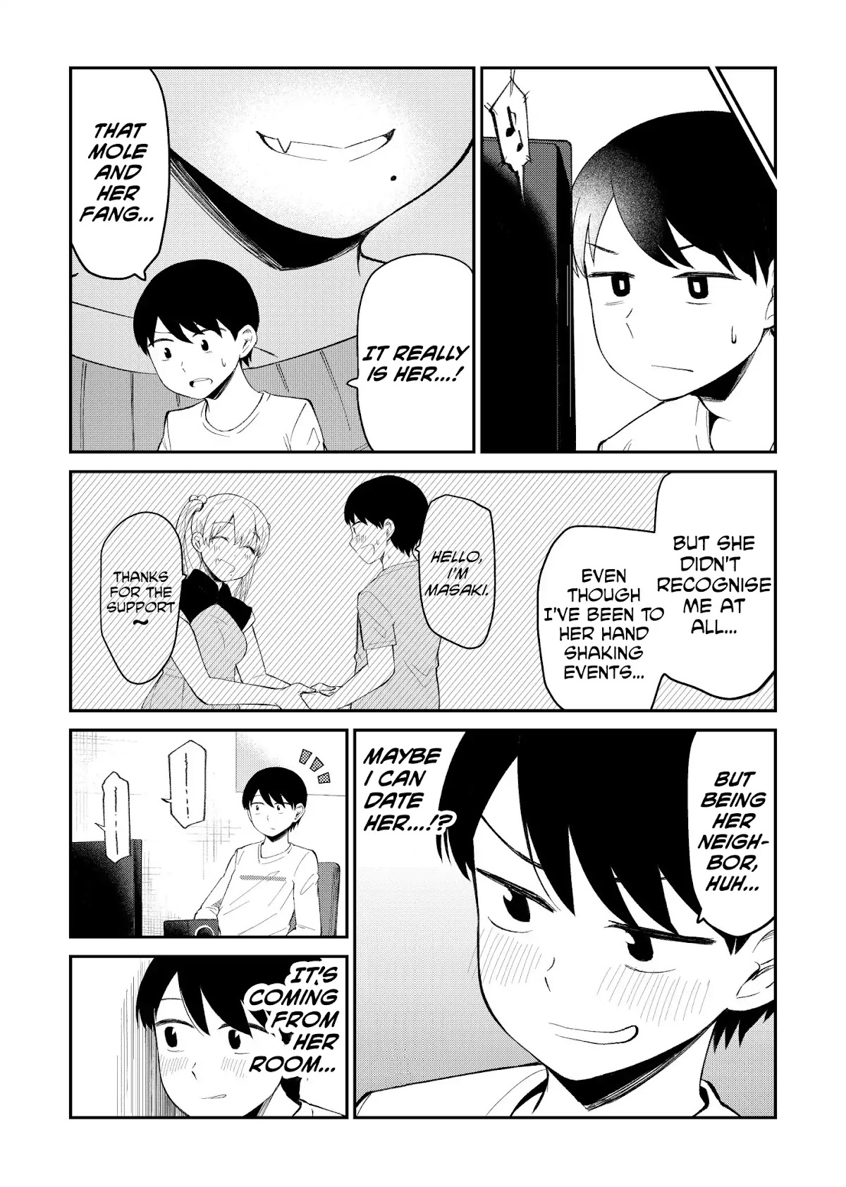 His Favorite Idol Moves in Next Door, the Romcom Chapter 1 page 2 - Chapter 1: The Ideal Connection Between an Idol and an Otaku