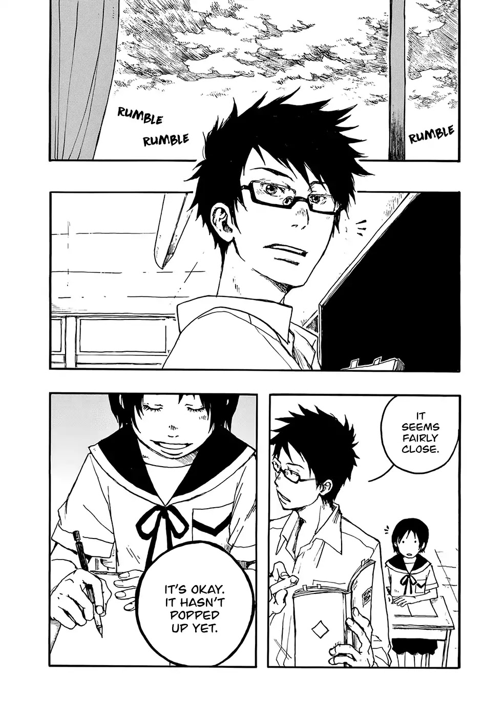 Hisakata no oto Chapter 3 page 4 - Chapter 3: The Sound of Thunder