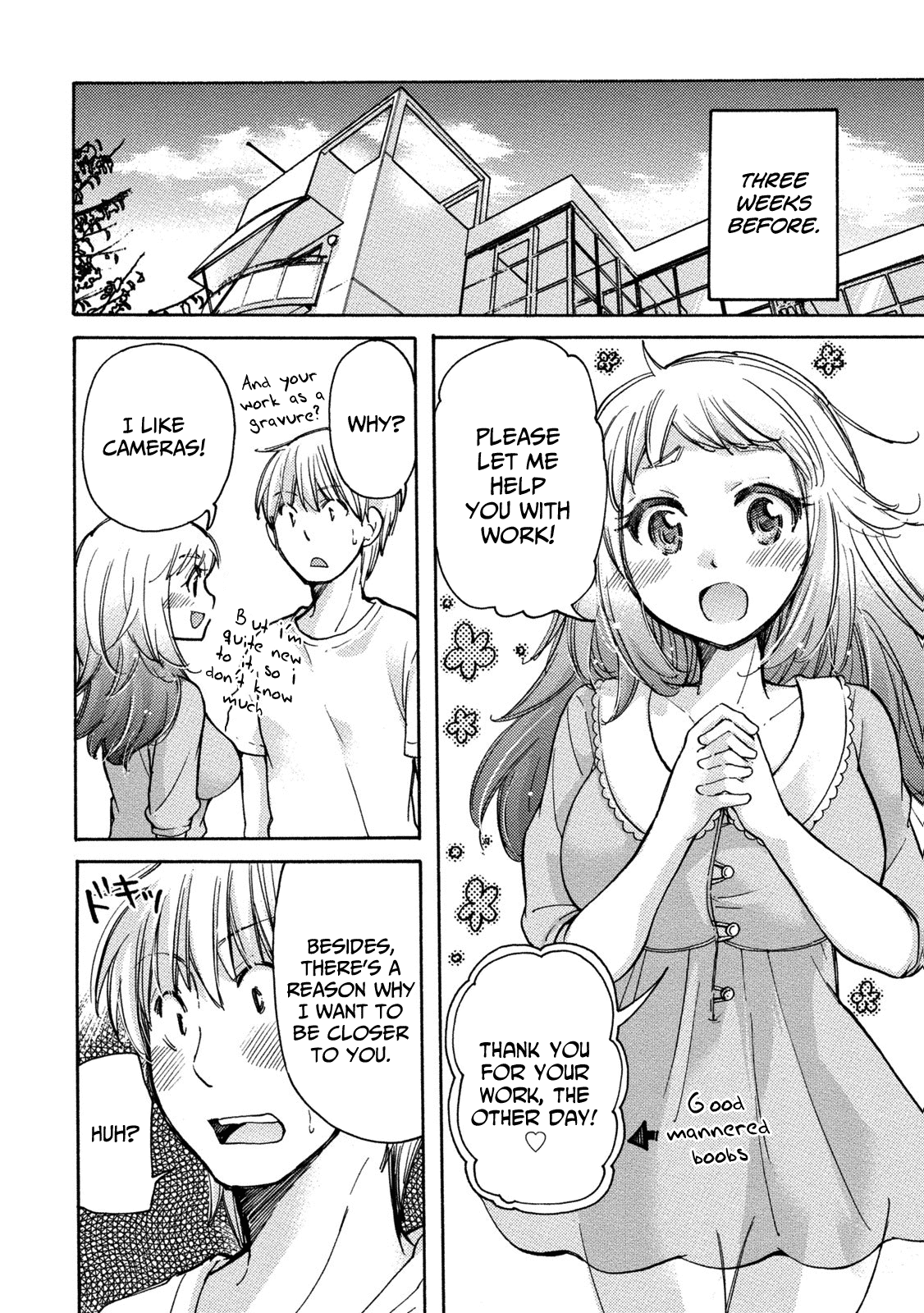 Hissatsu! Paipai Talk Chapter 6 page 4 - Chapter 6: Boob's Budding Love