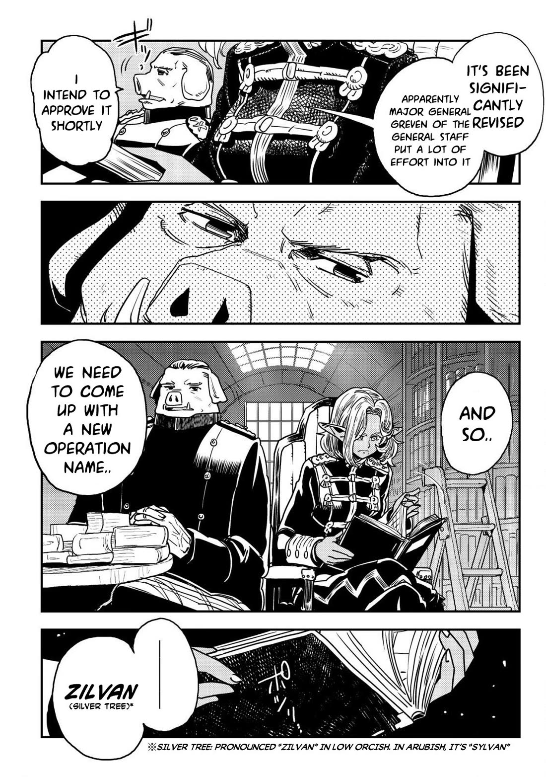 History of the Kingdom of the Orcsen: How the Barbarian Orcish Nation Came to Burn Down the Peaceful Elfland Chapter 10 page 3 - Chapter 10: The War Plan
