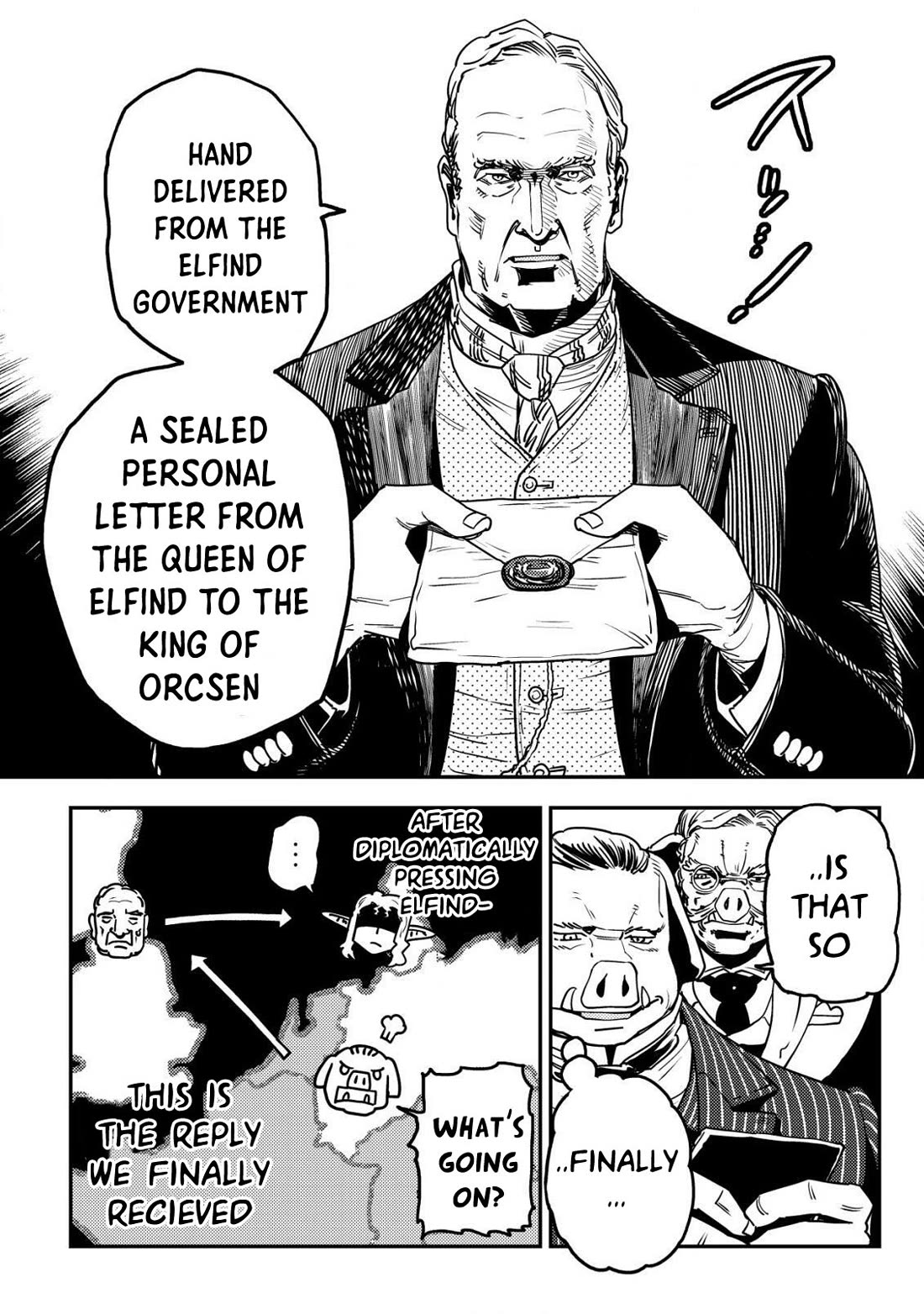 History of the Kingdom of the Orcsen: How the Barbarian Orcish Nation Came to Burn Down the Peaceful Elfland Chapter 11 page 45 - Chapter 11: The Point Of No Return
