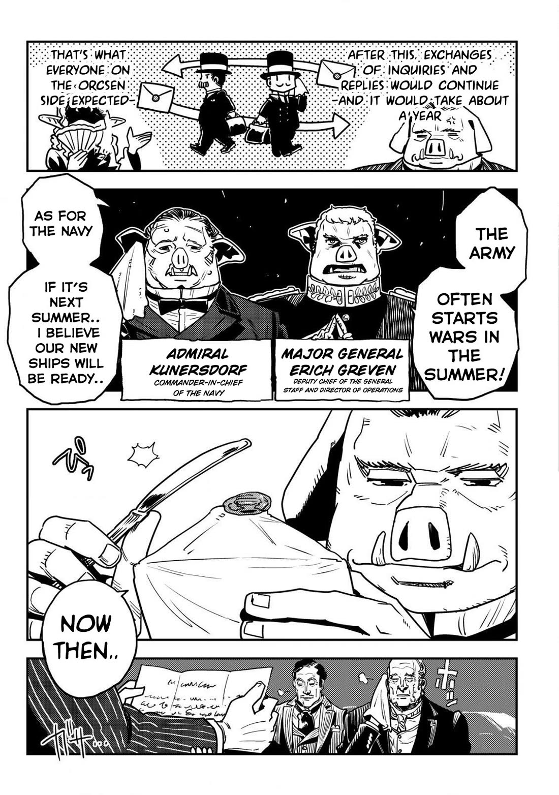 History of the Kingdom of the Orcsen: How the Barbarian Orcish Nation Came to Burn Down the Peaceful Elfland Chapter 11 page 46 - Chapter 11: The Point Of No Return