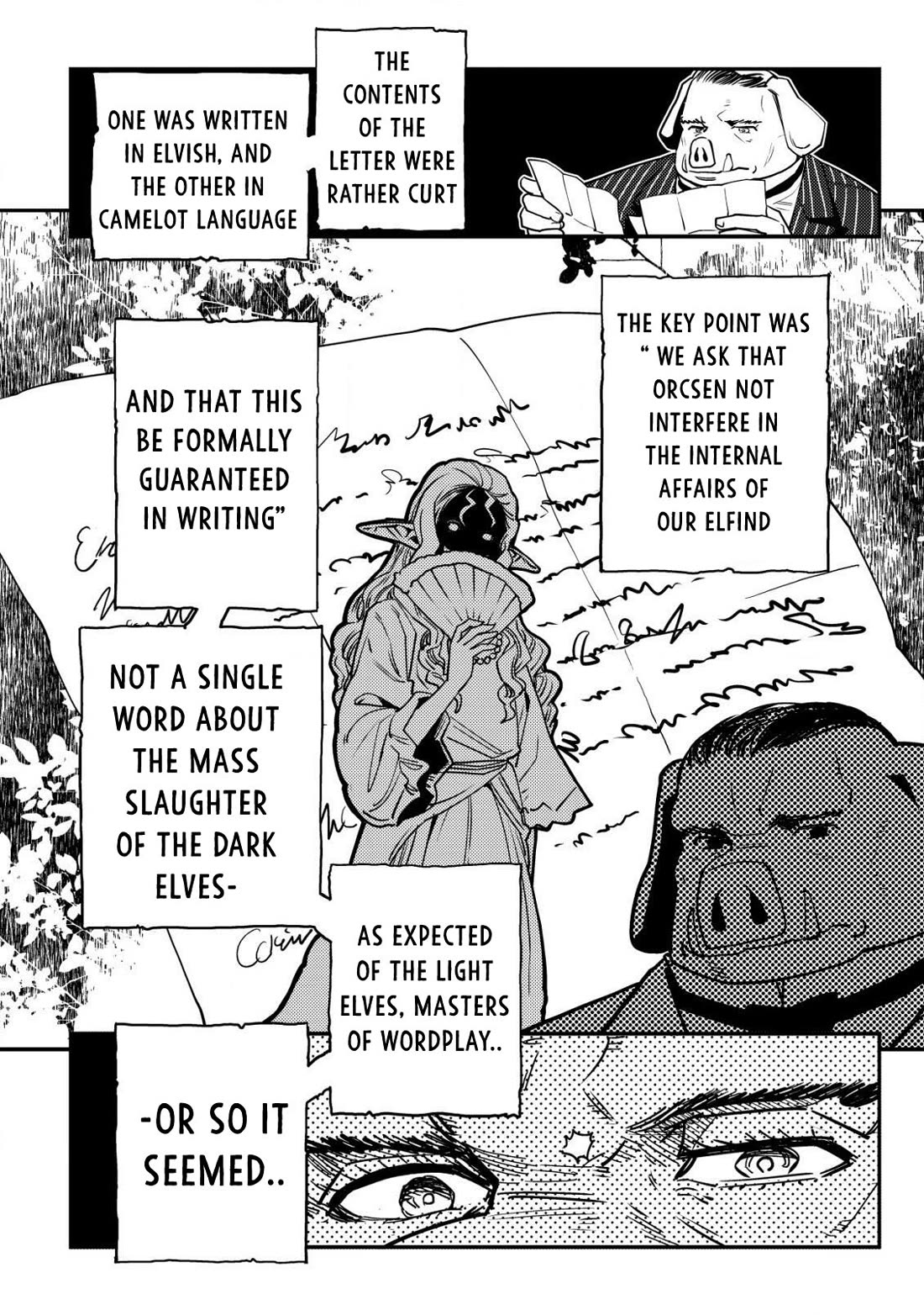 History of the Kingdom of the Orcsen: How the Barbarian Orcish Nation Came to Burn Down the Peaceful Elfland Chapter 11 page 47 - Chapter 11: The Point Of No Return