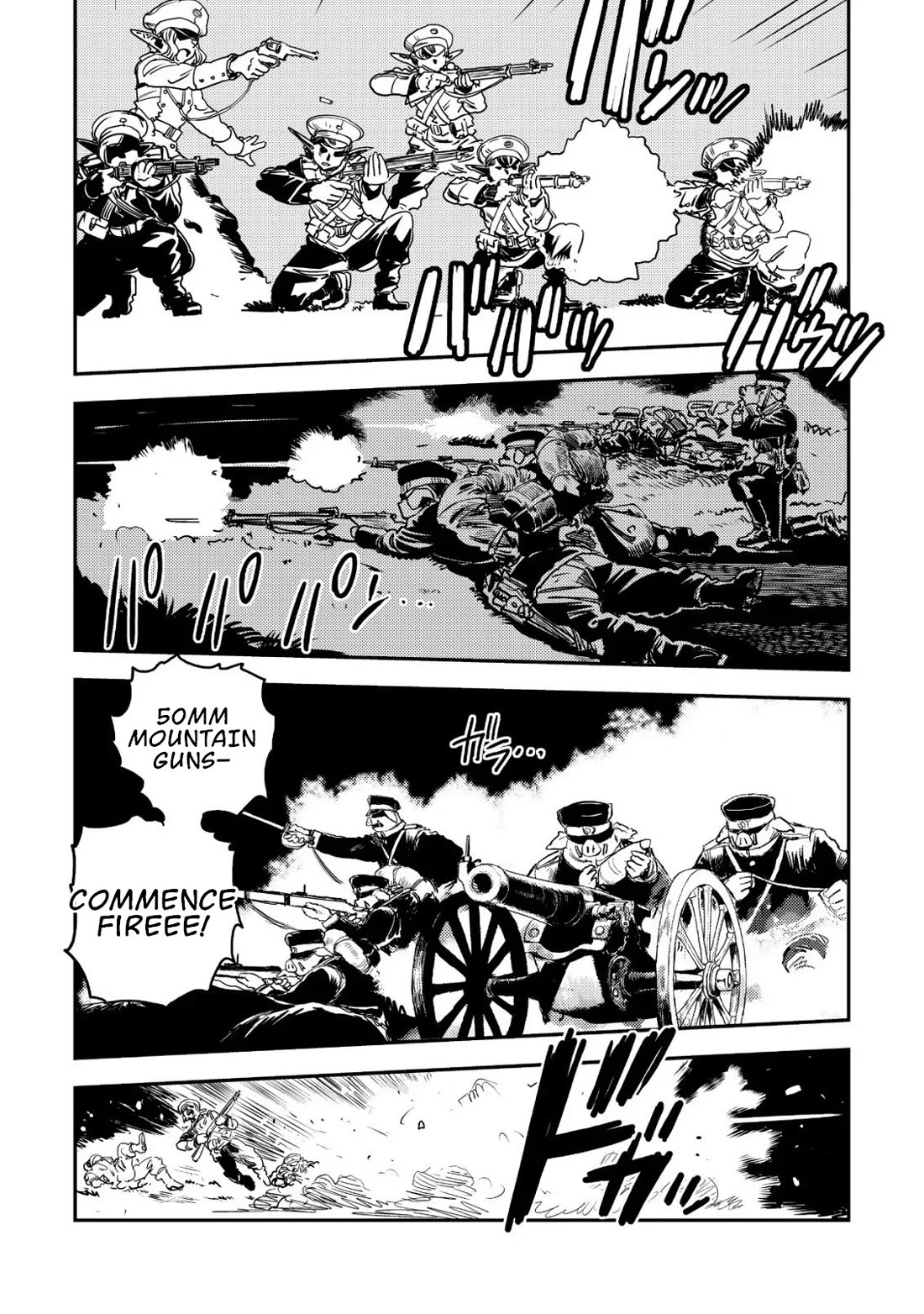 History of the Kingdom of the Orcsen: How the Barbarian Orcish Nation Came to Burn Down the Peaceful Elfland Chapter 16 page 35 - Chapter 16: The Battle of Moria