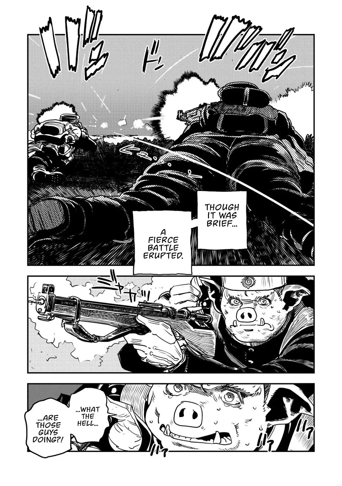History of the Kingdom of the Orcsen: How the Barbarian Orcish Nation Came to Burn Down the Peaceful Elfland Chapter 16 page 36 - Chapter 16: The Battle of Moria