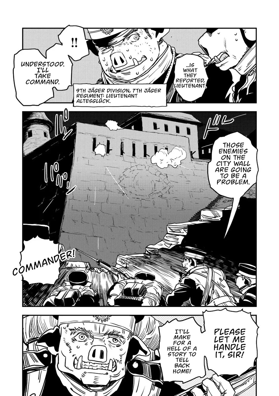 History of the Kingdom of the Orcsen: How the Barbarian Orcish Nation Came to Burn Down the Peaceful Elfland Chapter 16 page 43 - Chapter 16: The Battle of Moria
