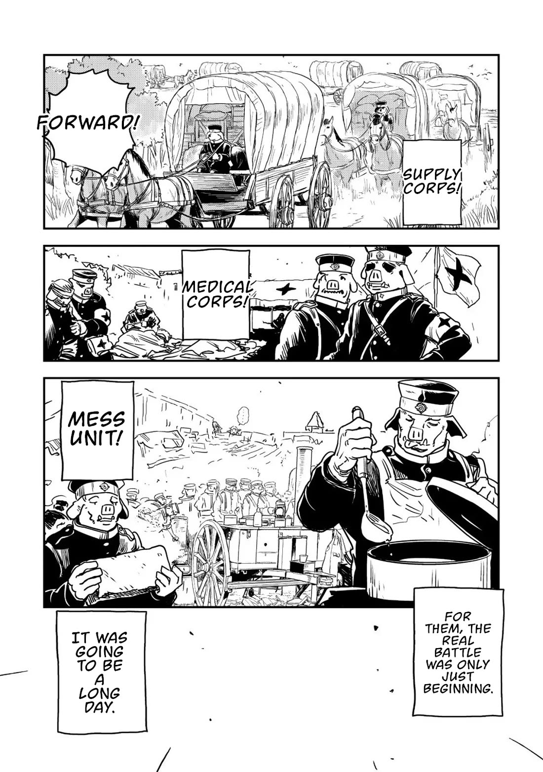 History of the Kingdom of the Orcsen: How the Barbarian Orcish Nation Came to Burn Down the Peaceful Elfland Chapter 16 page 50 - Chapter 16: The Battle of Moria