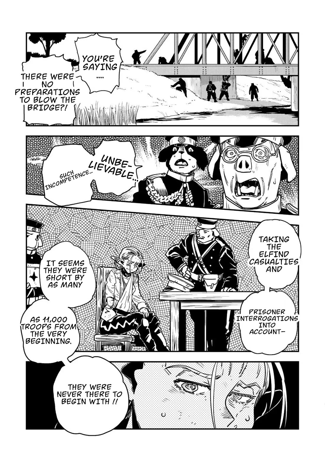 History of the Kingdom of the Orcsen: How the Barbarian Orcish Nation Came to Burn Down the Peaceful Elfland Chapter 16 page 51 - Chapter 16: The Battle of Moria