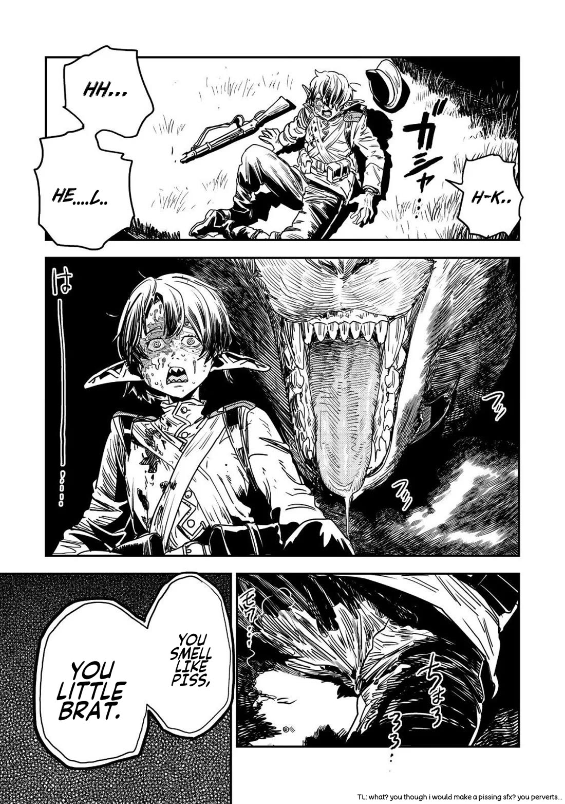 History of the Kingdom of the Orcsen: How the Barbarian Orcish Nation Came to Burn Down the Peaceful Elfland Chapter 17.1 page 12 - Chapter 17.1: The Wailing Jaws P.1