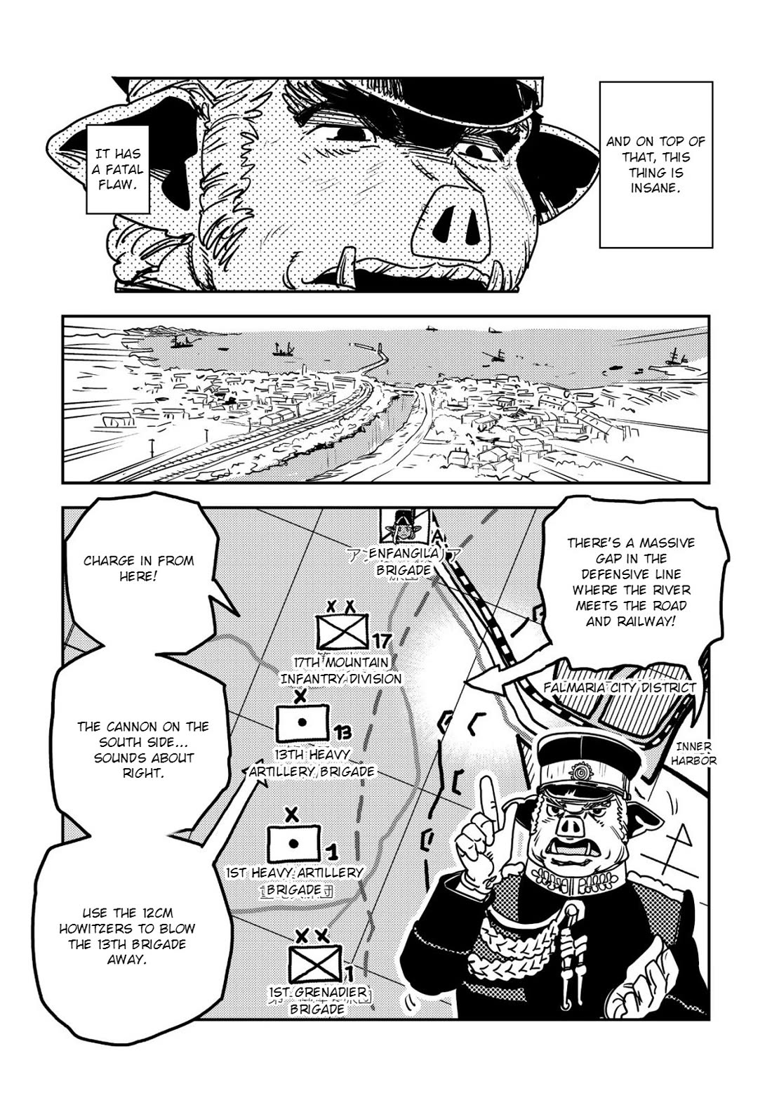 History of the Kingdom of the Orcsen: How the Barbarian Orcish Nation Came to Burn Down the Peaceful Elfland Chapter 18 page 28 - Chapter 18: The Siege of Falmaria