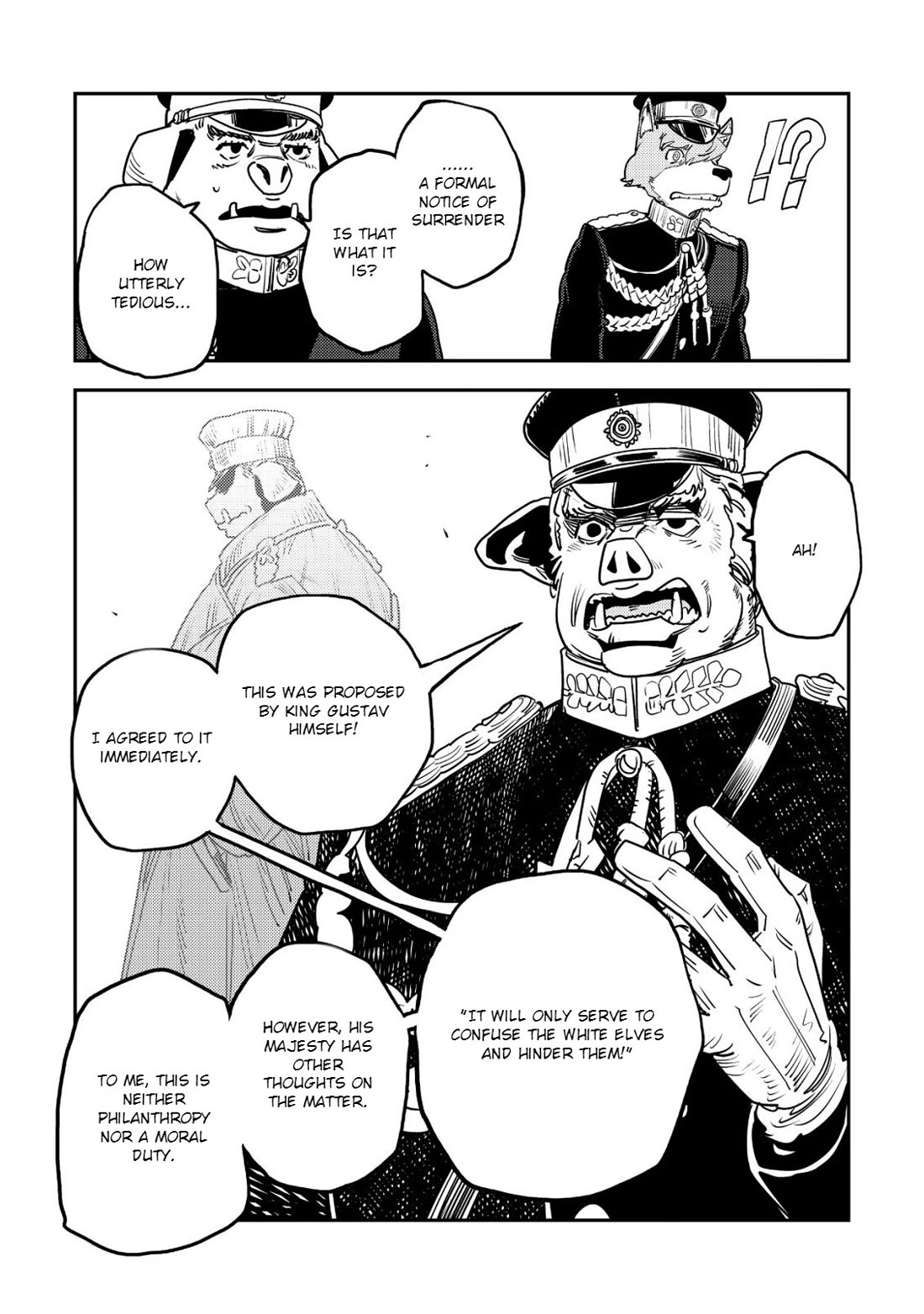 History of the Kingdom of the Orcsen: How the Barbarian Orcish Nation Came to Burn Down the Peaceful Elfland Chapter 18 page 30 - Chapter 18: The Siege of Falmaria