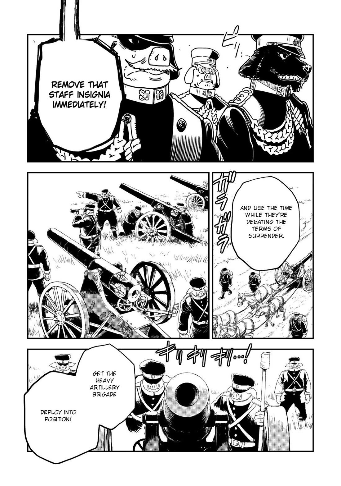 History of the Kingdom of the Orcsen: How the Barbarian Orcish Nation Came to Burn Down the Peaceful Elfland Chapter 18 page 34 - Chapter 18: The Siege of Falmaria