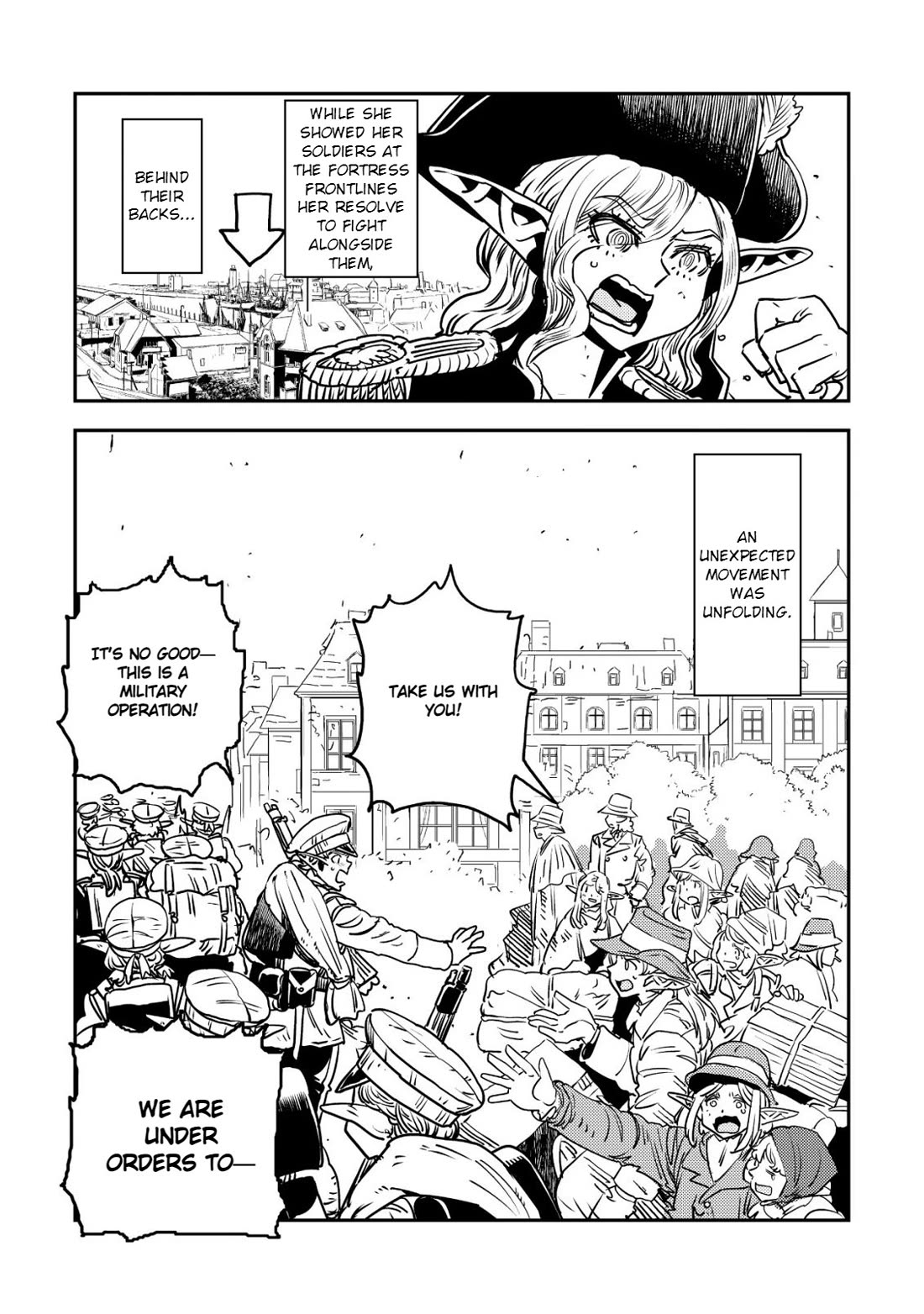 History of the Kingdom of the Orcsen: How the Barbarian Orcish Nation Came to Burn Down the Peaceful Elfland Chapter 18 page 39 - Chapter 18: The Siege of Falmaria