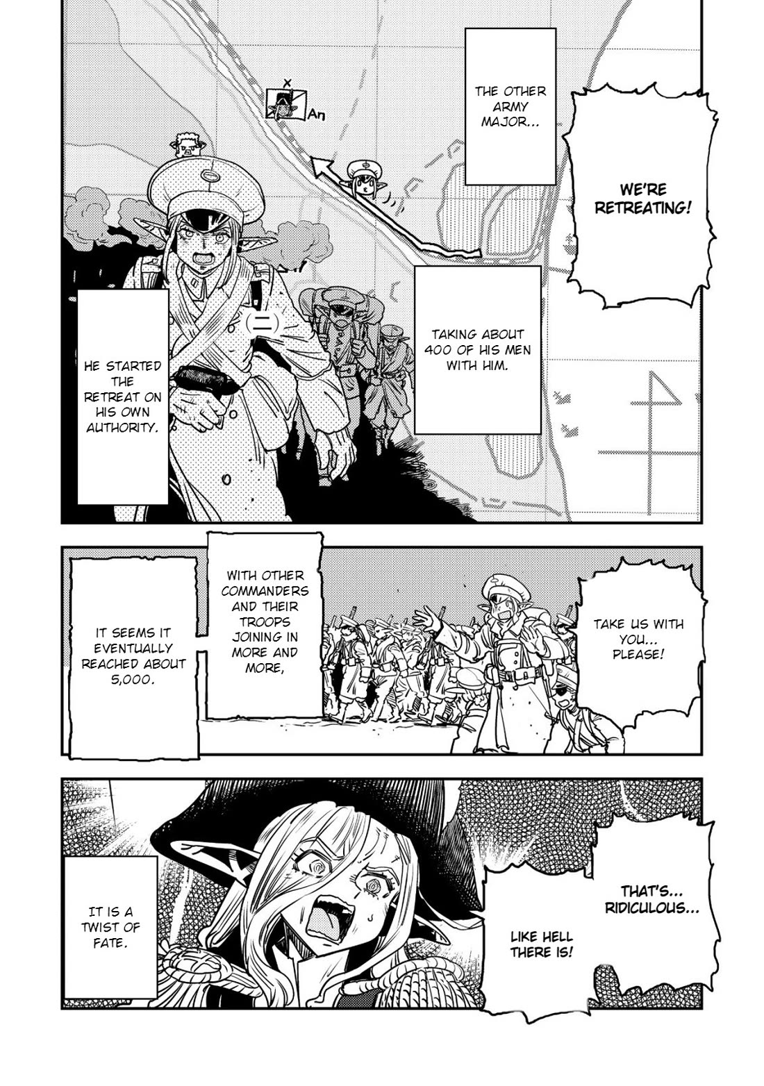 History of the Kingdom of the Orcsen: How the Barbarian Orcish Nation Came to Burn Down the Peaceful Elfland Chapter 18 page 40 - Chapter 18: The Siege of Falmaria