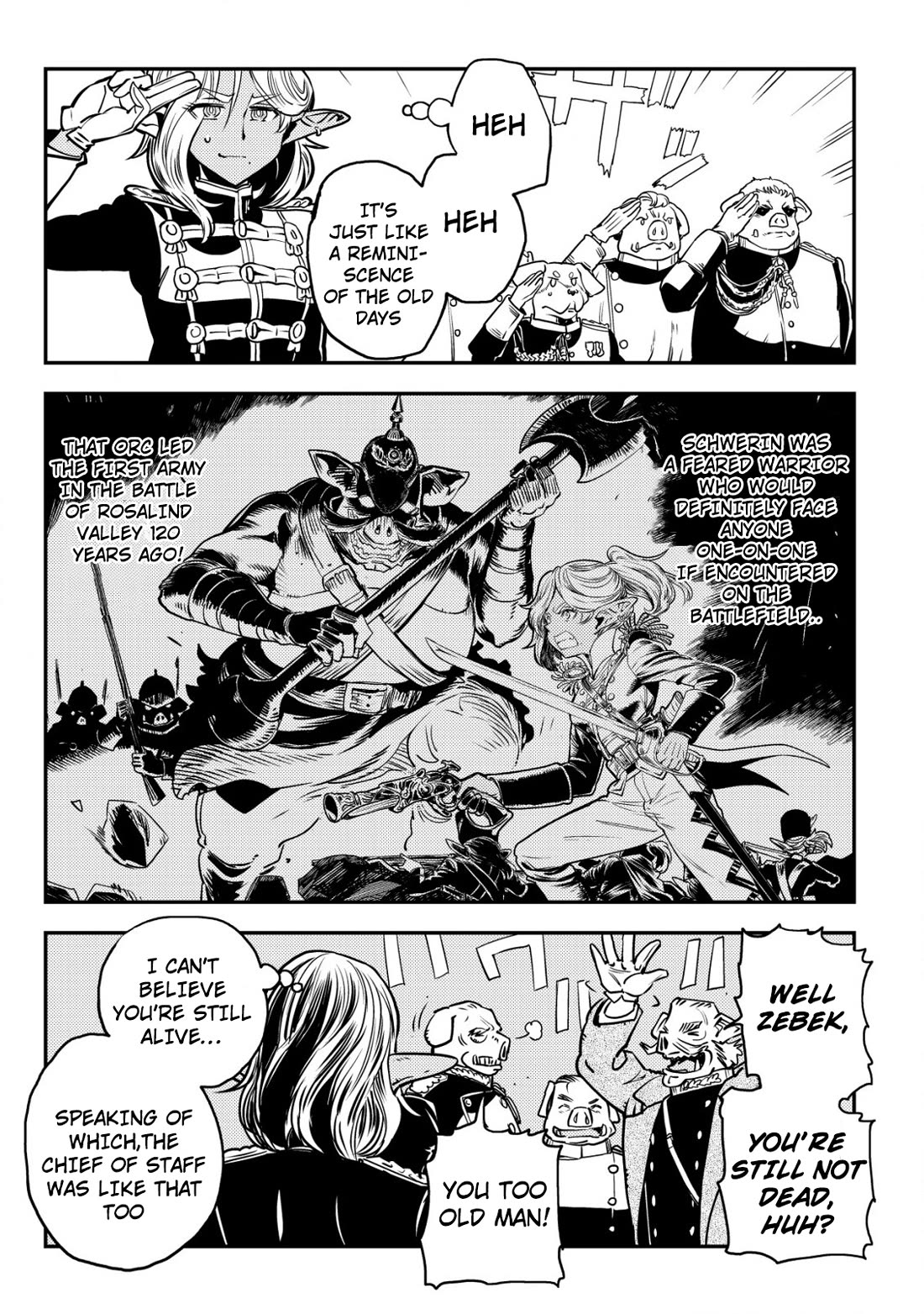History of the Kingdom of the Orcsen: How the Barbarian Orcish Nation Came to Burn Down the Peaceful Elfland Chapter 3 page 30 - Chapter 3: The Hill Of The Generals