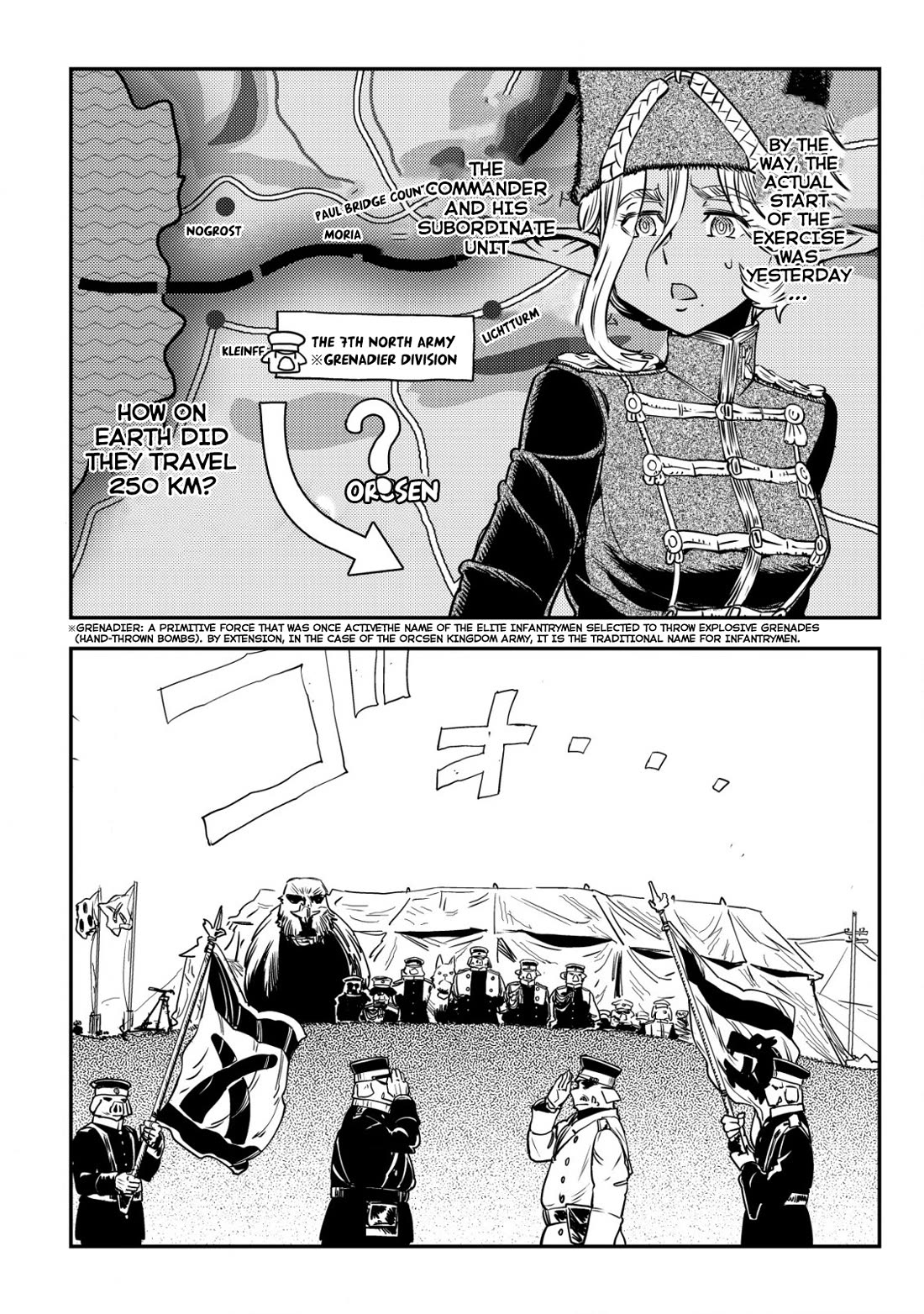 History of the Kingdom of the Orcsen: How the Barbarian Orcish Nation Came to Burn Down the Peaceful Elfland Chapter 3 page 35 - Chapter 3: The Hill Of The Generals