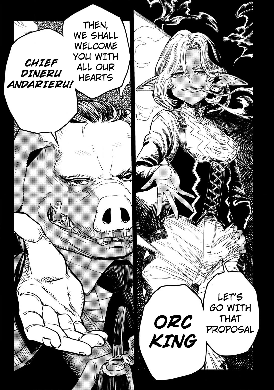 History of the Kingdom of the Orcsen: How the Barbarian Orcish Nation Came to Burn Down the Peaceful Elfland Chapter 3 page 6 - Chapter 3: The Hill Of The Generals