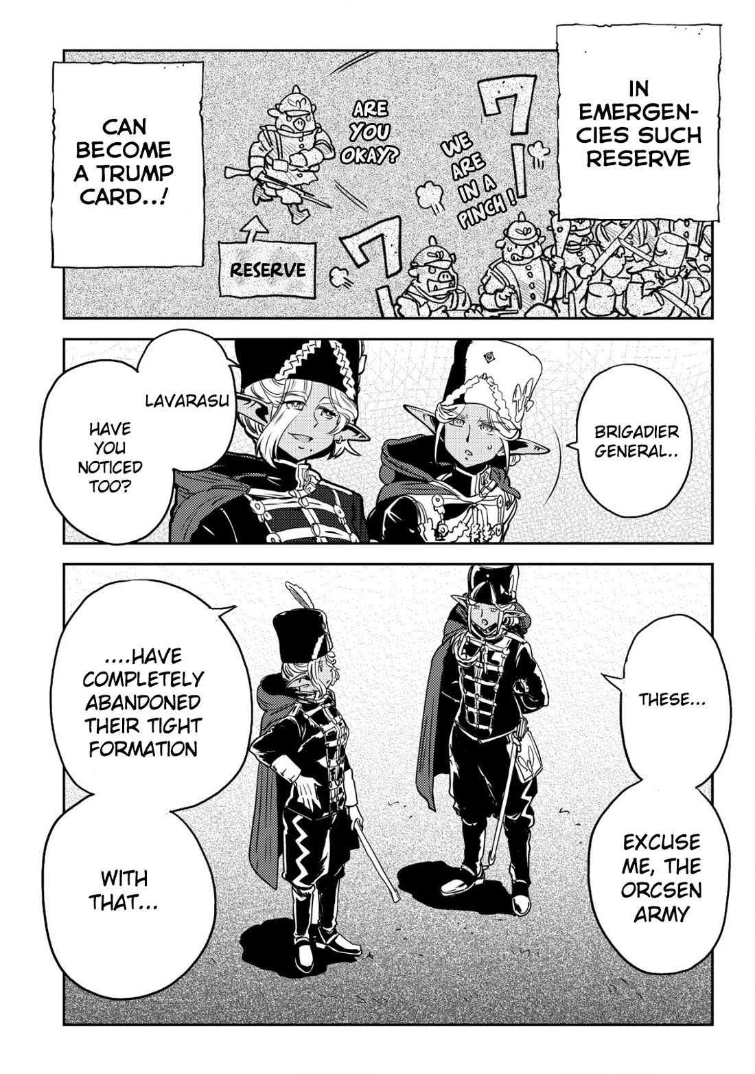 History of the Kingdom of the Orcsen: How the Barbarian Orcish Nation Came to Burn Down the Peaceful Elfland Chapter 4 page 11 - Chapter 4: Division Vs. Division Exercise