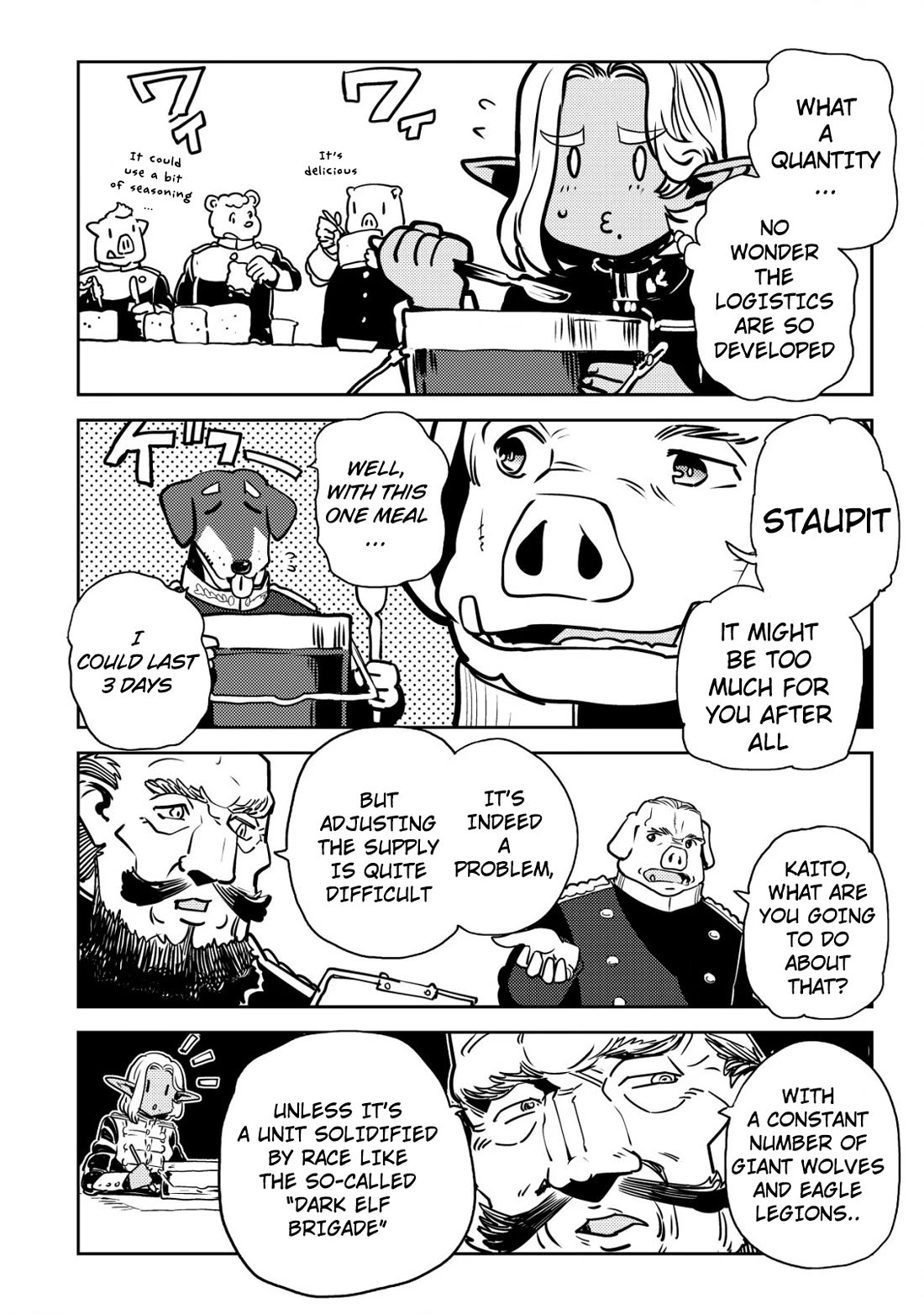 History of the Kingdom of the Orcsen: How the Barbarian Orcish Nation Came to Burn Down the Peaceful Elfland Chapter 4 page 33 - Chapter 4: Division Vs. Division Exercise
