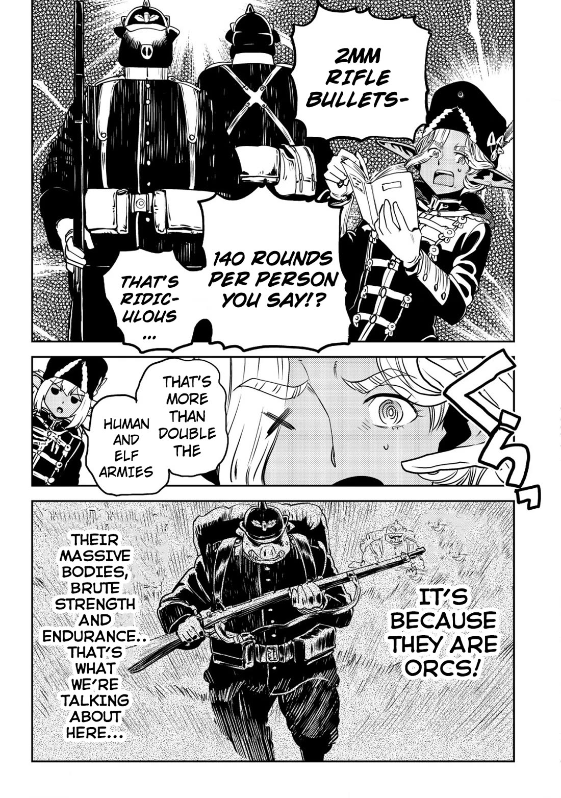 History of the Kingdom of the Orcsen: How the Barbarian Orcish Nation Came to Burn Down the Peaceful Elfland Chapter 4 page 52 - Chapter 4: Division Vs. Division Exercise