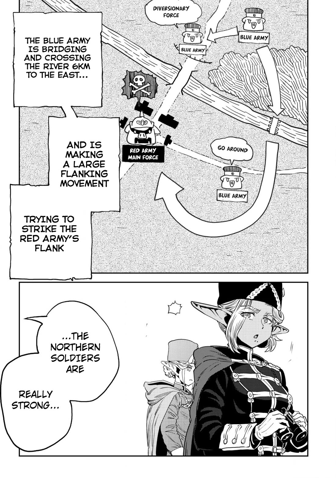 History of the Kingdom of the Orcsen: How the Barbarian Orcish Nation Came to Burn Down the Peaceful Elfland Chapter 4 page 58 - Chapter 4: Division Vs. Division Exercise