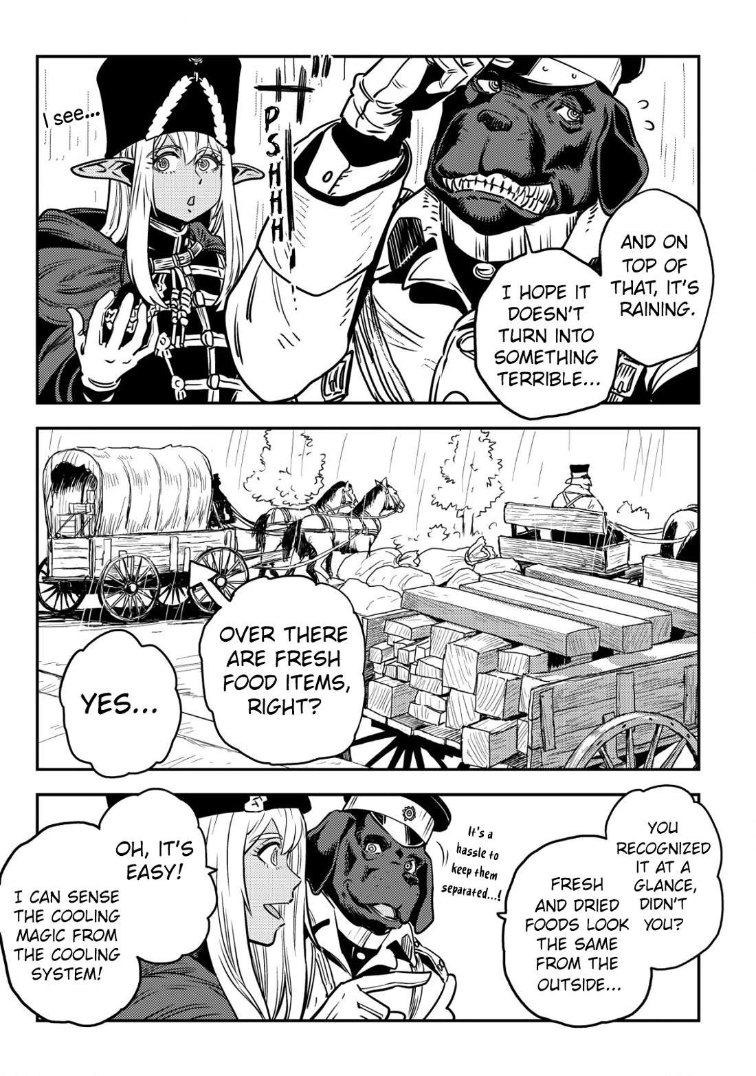 History of the Kingdom of the Orcsen: How the Barbarian Orcish Nation Came to Burn Down the Peaceful Elfland Chapter 5 page 14 - Chapter 5: When it Rains (Part 1)