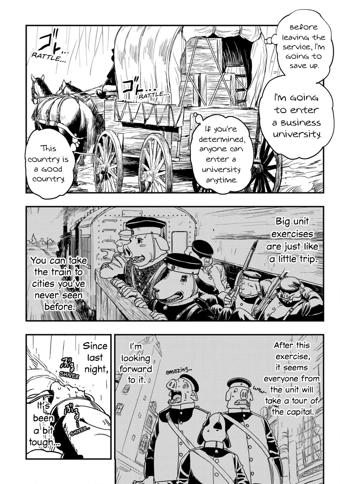 History of the Kingdom of the Orcsen: How the Barbarian Orcish Nation Came to Burn Down the Peaceful Elfland Chapter 5 page 19 - Chapter 5: When it Rains (Part 1)