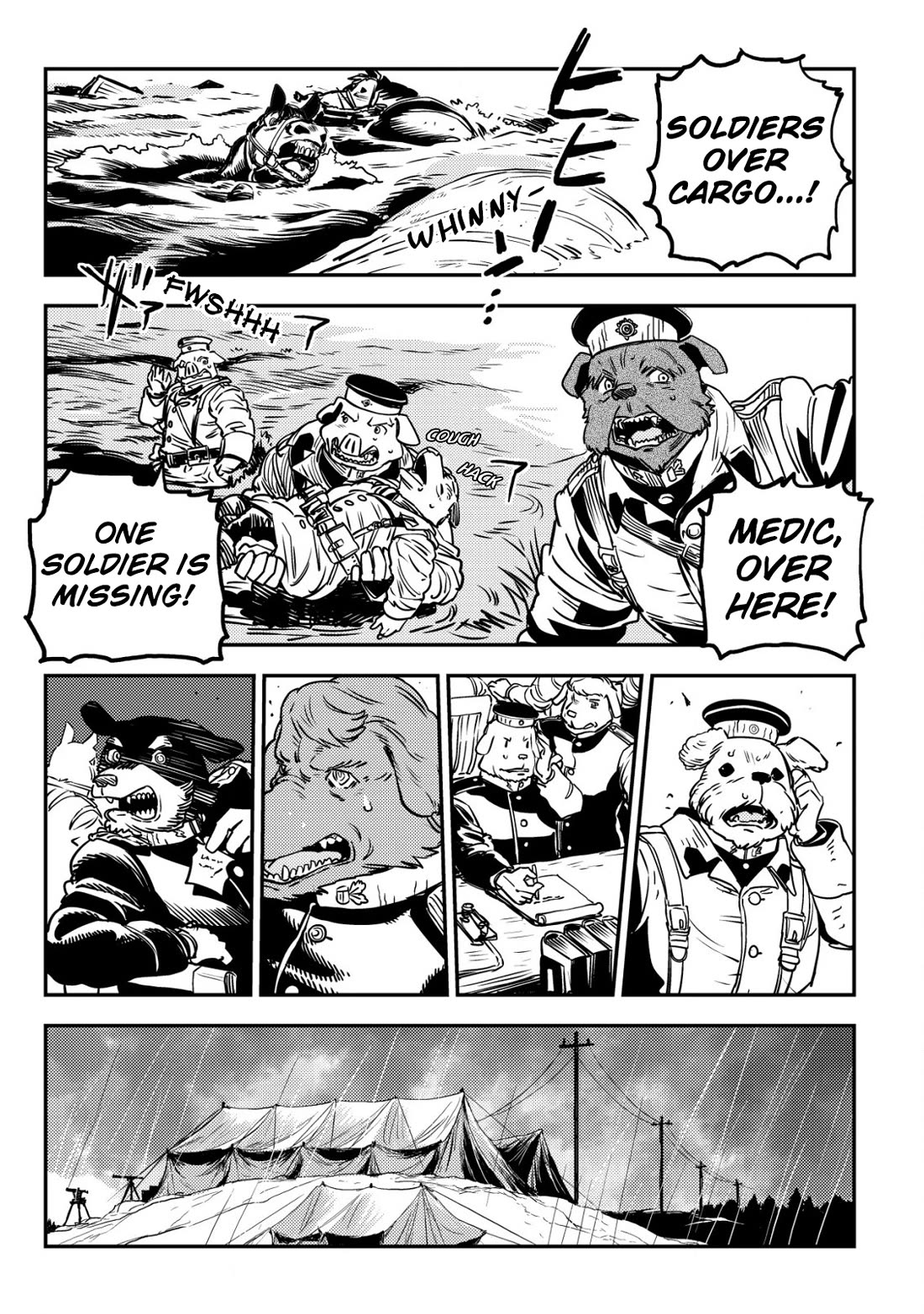 History of the Kingdom of the Orcsen: How the Barbarian Orcish Nation Came to Burn Down the Peaceful Elfland Chapter 5 page 24 - Chapter 5: When it Rains (Part 1)