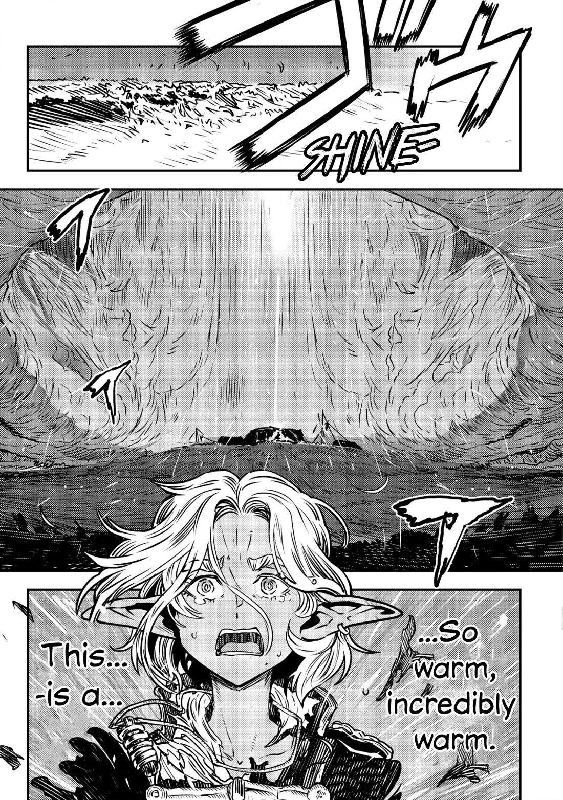 History of the Kingdom of the Orcsen: How the Barbarian Orcish Nation Came to Burn Down the Peaceful Elfland Chapter 5 page 34 - Chapter 5: When it Rains (Part 1)