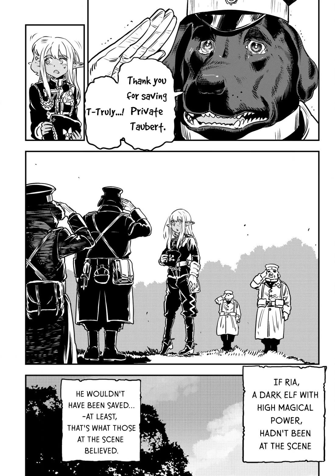 History of the Kingdom of the Orcsen: How the Barbarian Orcish Nation Came to Burn Down the Peaceful Elfland Chapter 5 page 47 - Chapter 5: When it Rains (Part 1)