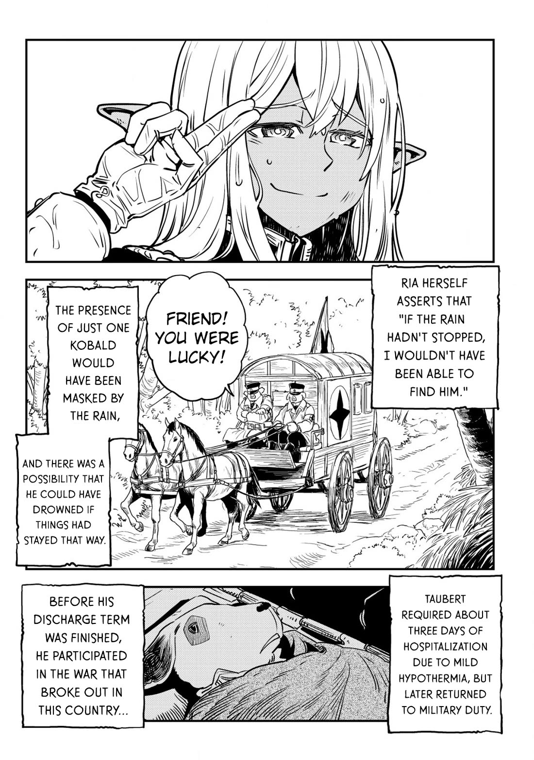 History of the Kingdom of the Orcsen: How the Barbarian Orcish Nation Came to Burn Down the Peaceful Elfland Chapter 5 page 48 - Chapter 5: When it Rains (Part 1)