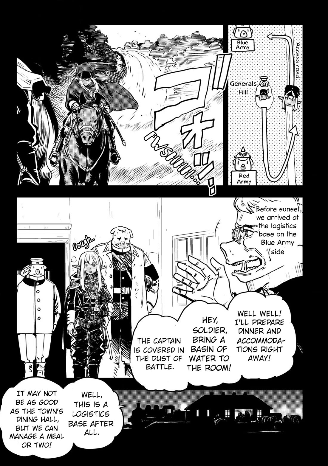 History of the Kingdom of the Orcsen: How the Barbarian Orcish Nation Came to Burn Down the Peaceful Elfland Chapter 5 page 6 - Chapter 5: When it Rains (Part 1)