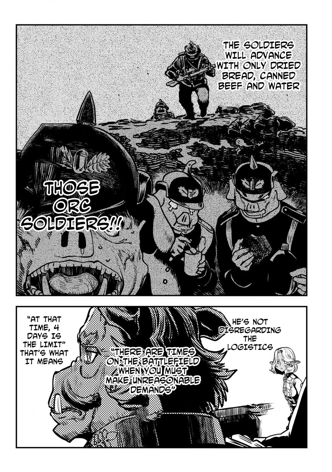 History of the Kingdom of the Orcsen: How the Barbarian Orcish Nation Came to Burn Down the Peaceful Elfland Chapter 6 page 8 - Chapter 6: When it Rains (Part 2)