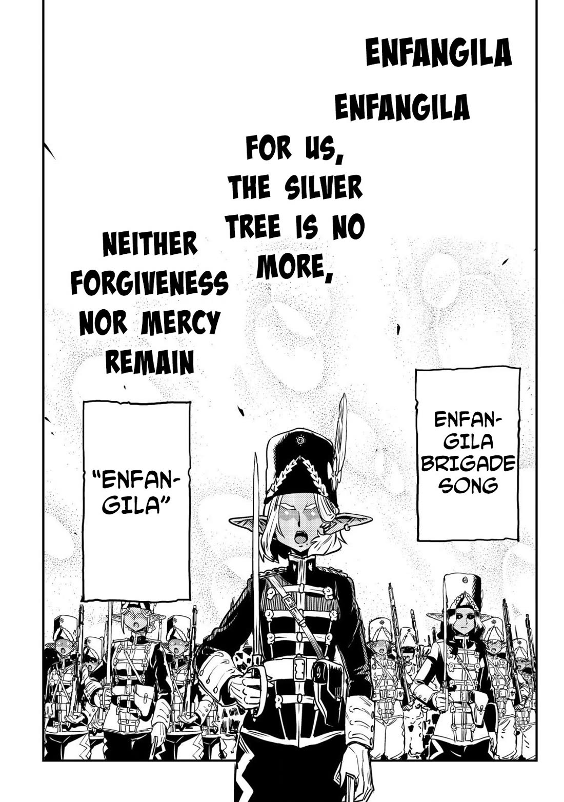 History of the Kingdom of the Orcsen: How the Barbarian Orcish Nation Came to Burn Down the Peaceful Elfland Chapter 7 page 13 - Chapter 7: Enfangila Brigade