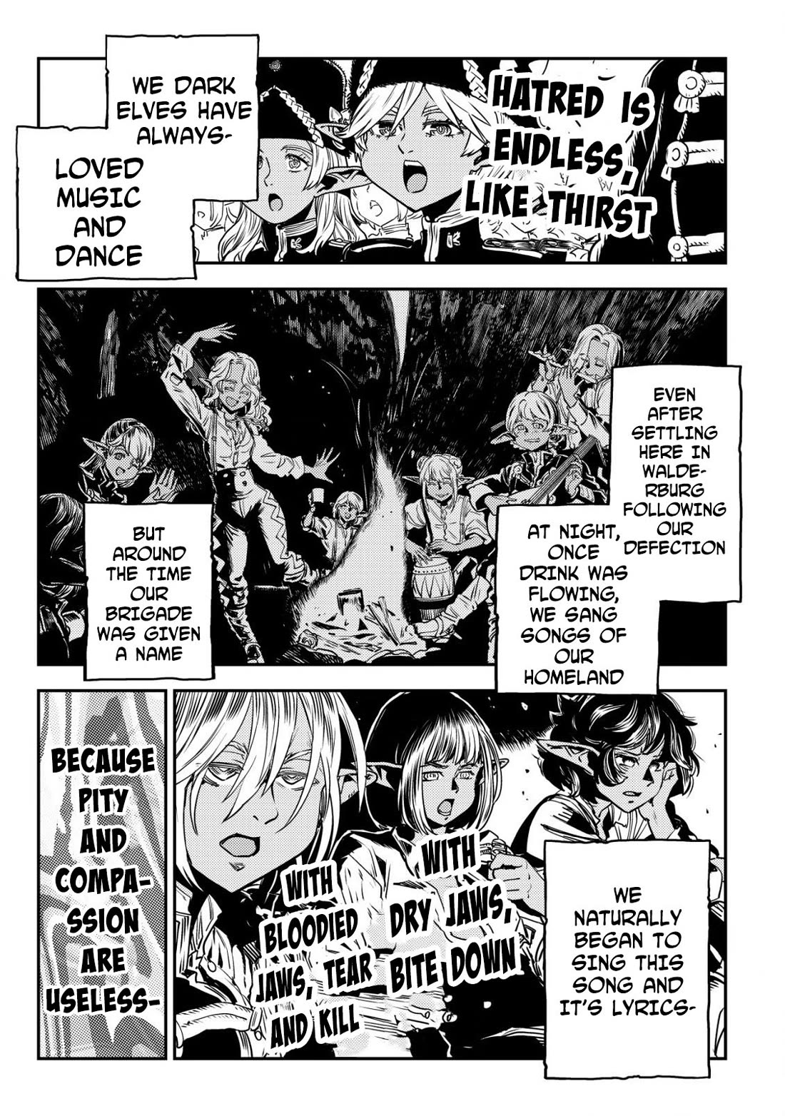 History of the Kingdom of the Orcsen: How the Barbarian Orcish Nation Came to Burn Down the Peaceful Elfland Chapter 7 page 14 - Chapter 7: Enfangila Brigade