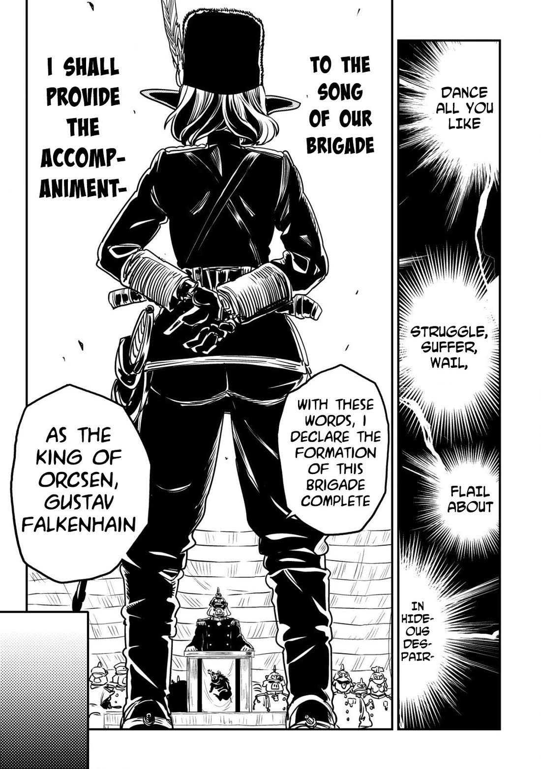 History of the Kingdom of the Orcsen: How the Barbarian Orcish Nation Came to Burn Down the Peaceful Elfland Chapter 7 page 18 - Chapter 7: Enfangila Brigade