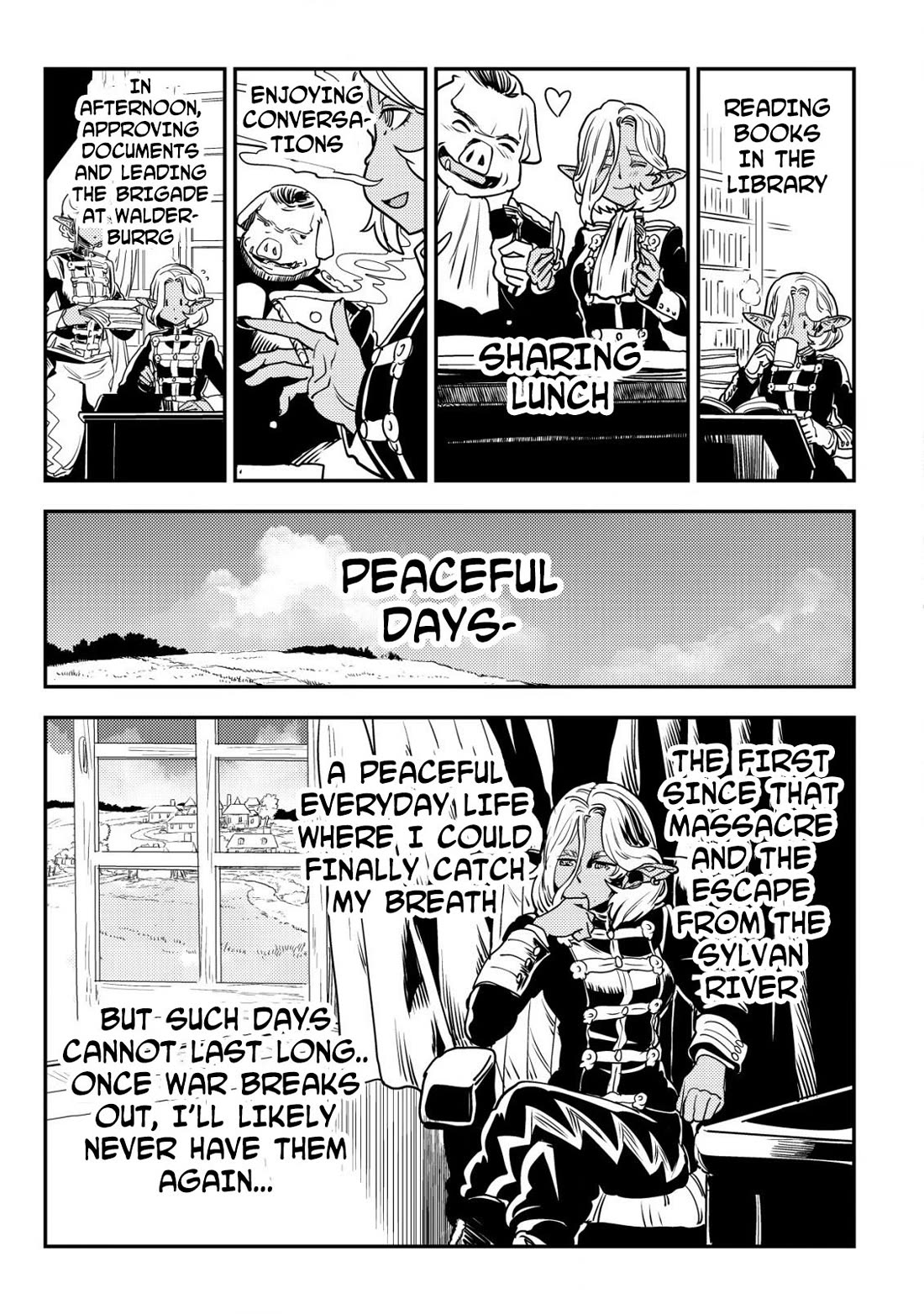 History of the Kingdom of the Orcsen: How the Barbarian Orcish Nation Came to Burn Down the Peaceful Elfland Chapter 7 page 28 - Chapter 7: Enfangila Brigade