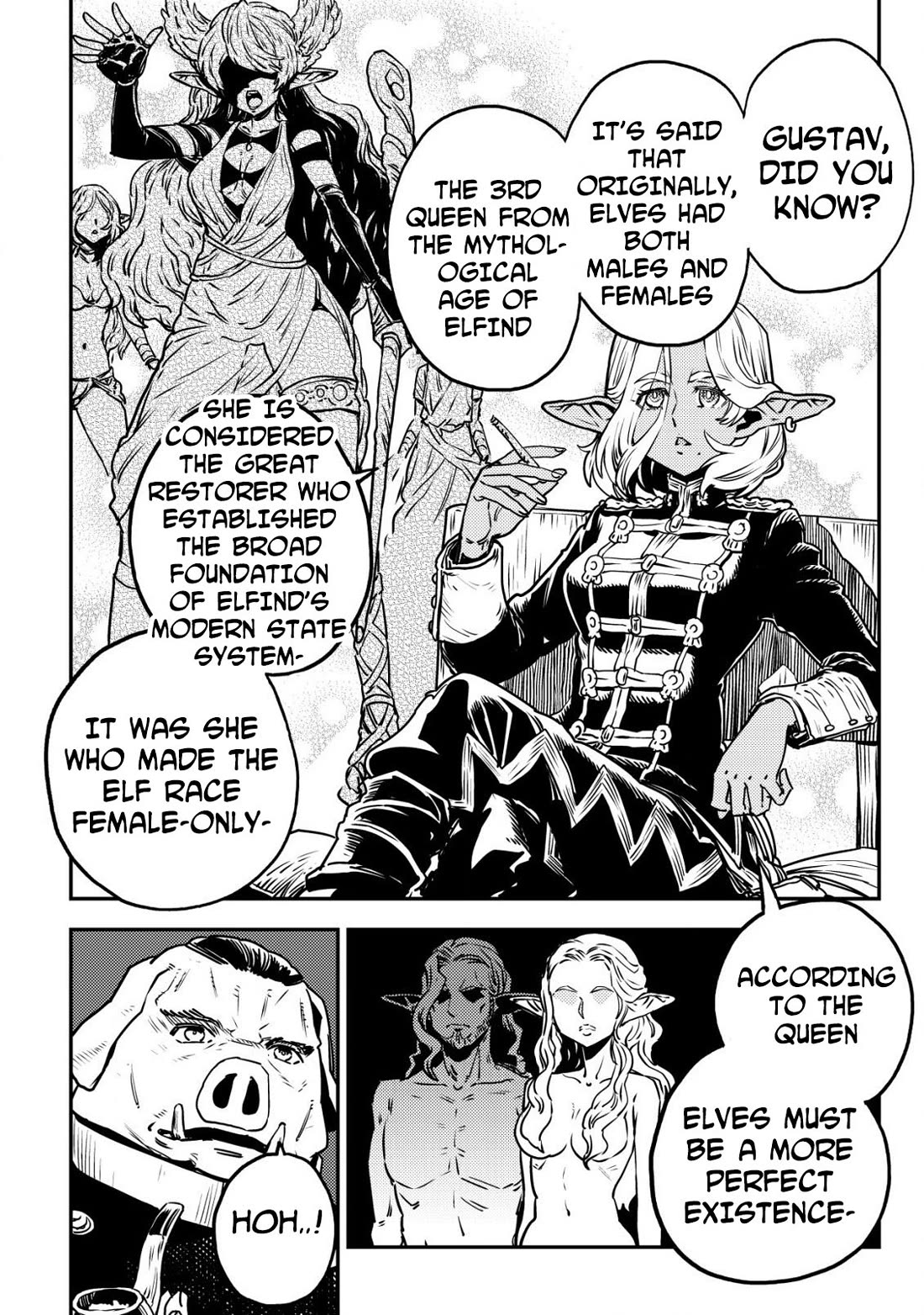 History of the Kingdom of the Orcsen: How the Barbarian Orcish Nation Came to Burn Down the Peaceful Elfland Chapter 7 page 33 - Chapter 7: Enfangila Brigade