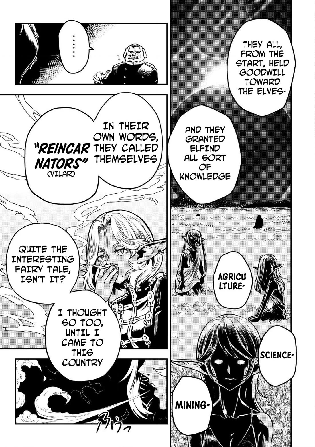 History of the Kingdom of the Orcsen: How the Barbarian Orcish Nation Came to Burn Down the Peaceful Elfland Chapter 7 page 36 - Chapter 7: Enfangila Brigade