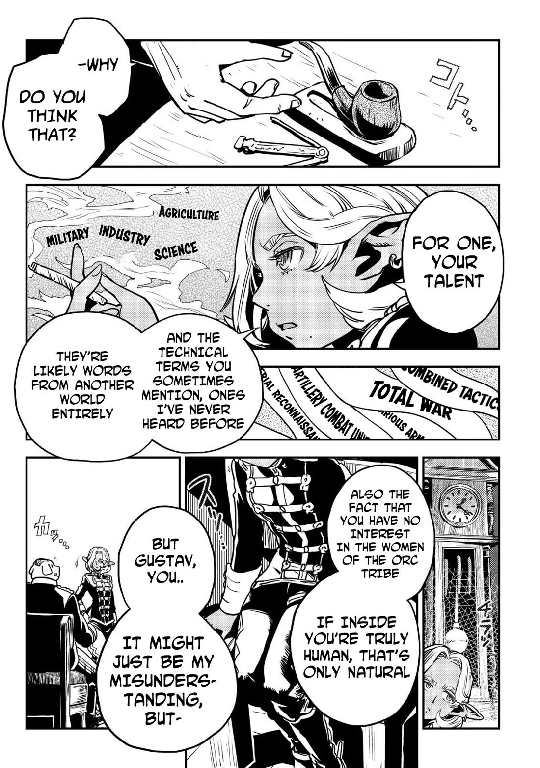 History of the Kingdom of the Orcsen: How the Barbarian Orcish Nation Came to Burn Down the Peaceful Elfland Chapter 7 page 38 - Chapter 7: Enfangila Brigade