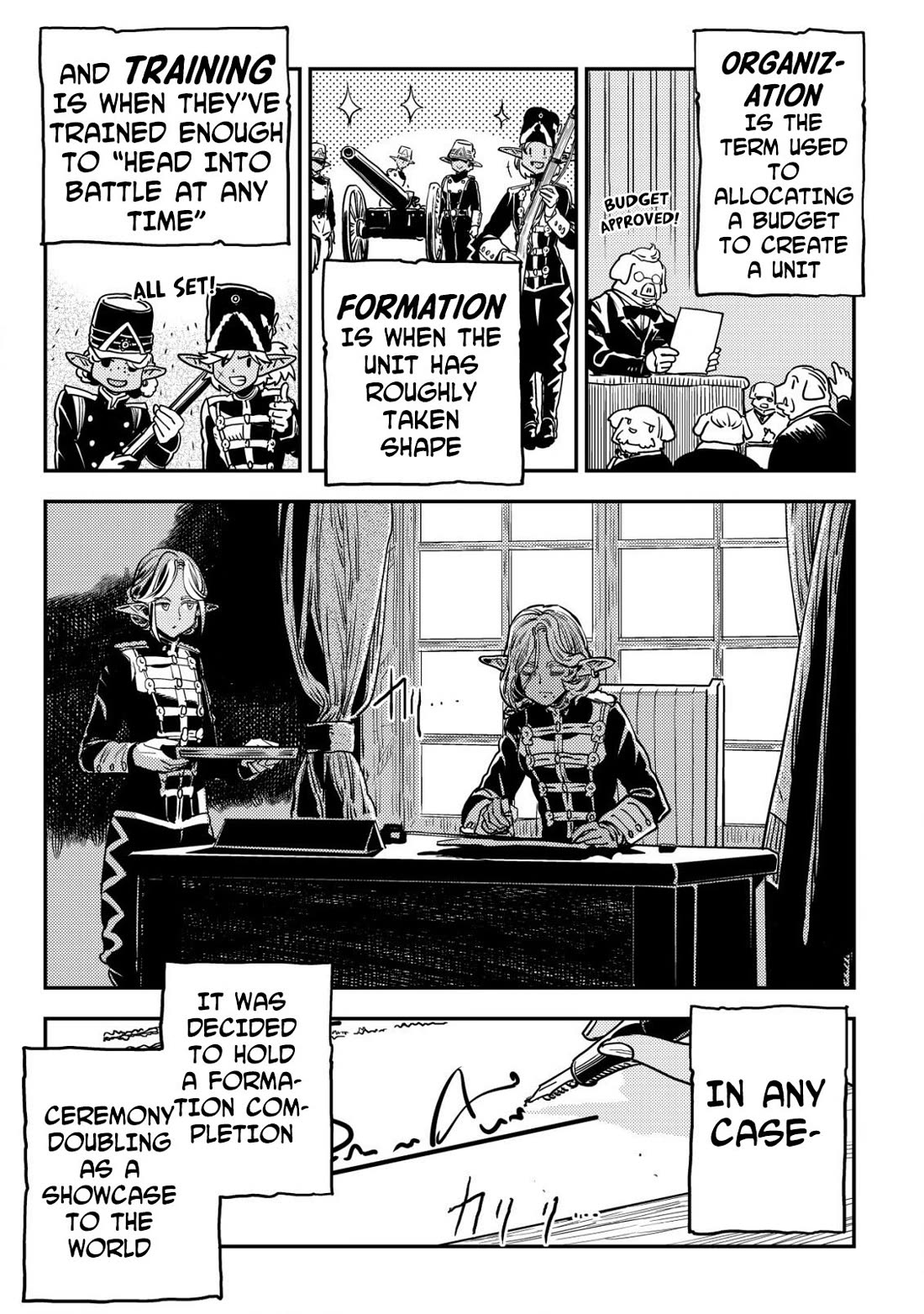 History of the Kingdom of the Orcsen: How the Barbarian Orcish Nation Came to Burn Down the Peaceful Elfland Chapter 7 page 4 - Chapter 7: Enfangila Brigade