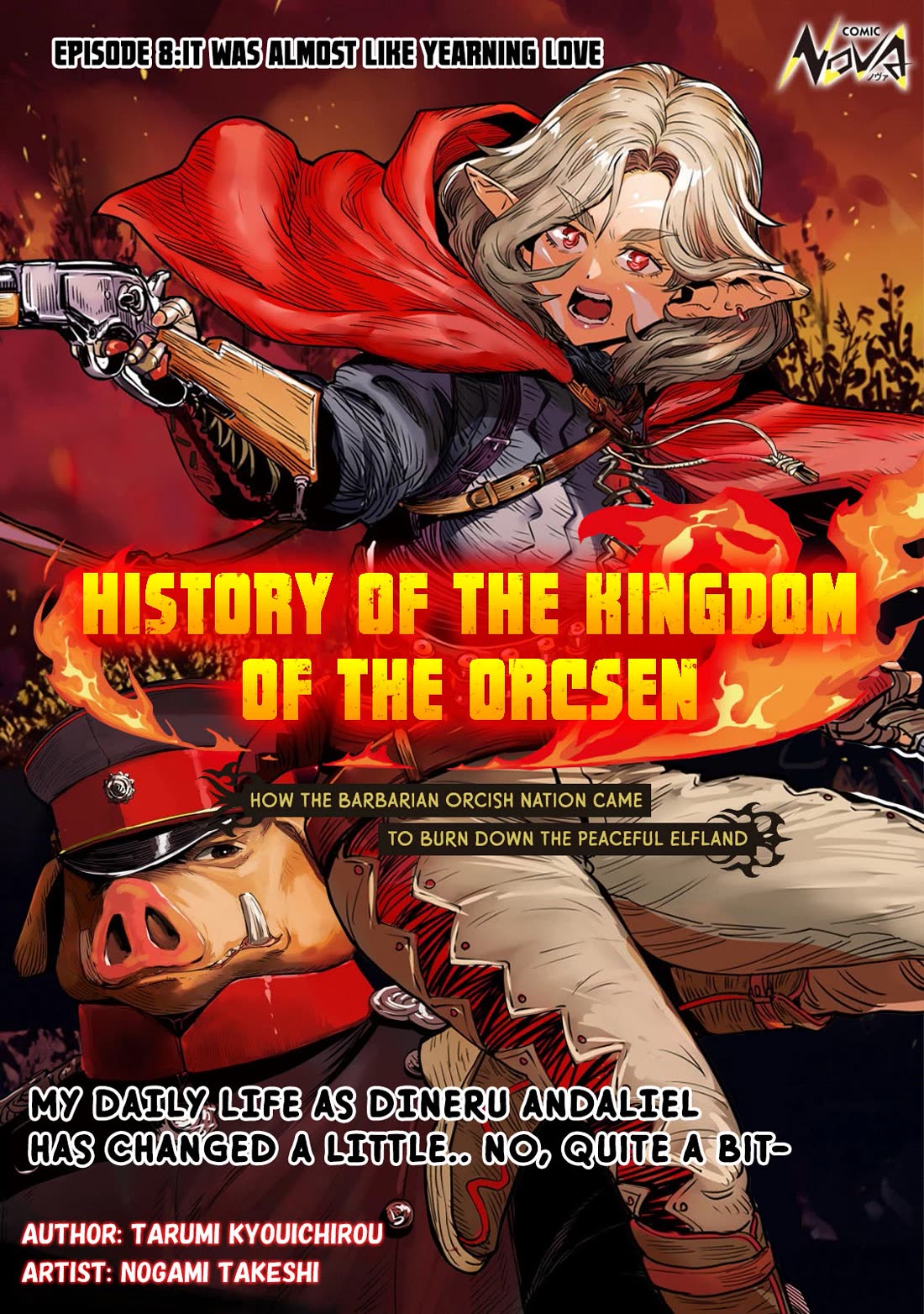 History of the Kingdom of the Orcsen: How the Barbarian Orcish Nation Came to Burn Down the Peaceful Elfland Chapter 8 page 1 - Chapter 8: It Was Almost Like Yearning Love