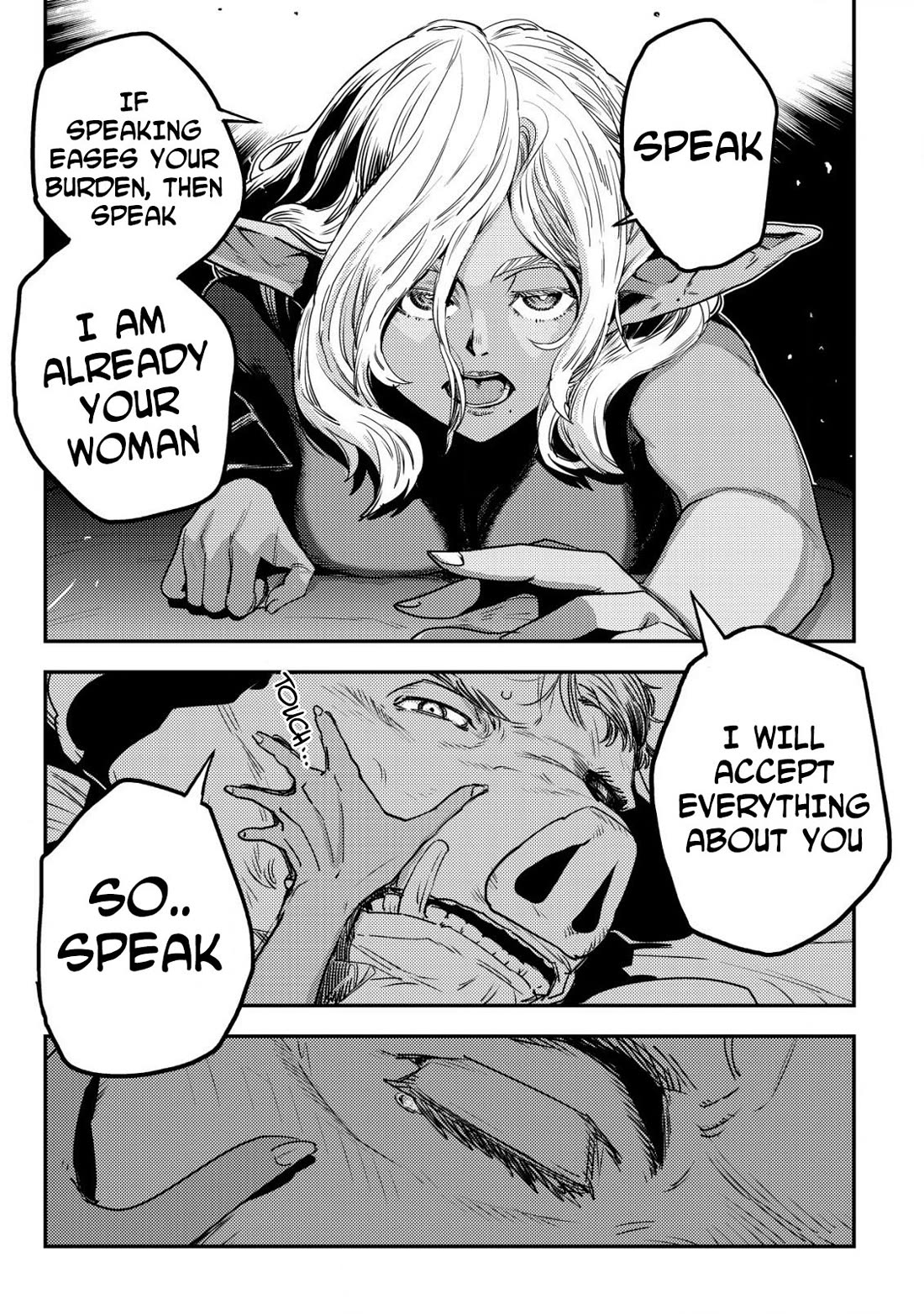 History of the Kingdom of the Orcsen: How the Barbarian Orcish Nation Came to Burn Down the Peaceful Elfland Chapter 8 page 10 - Chapter 8: It Was Almost Like Yearning Love