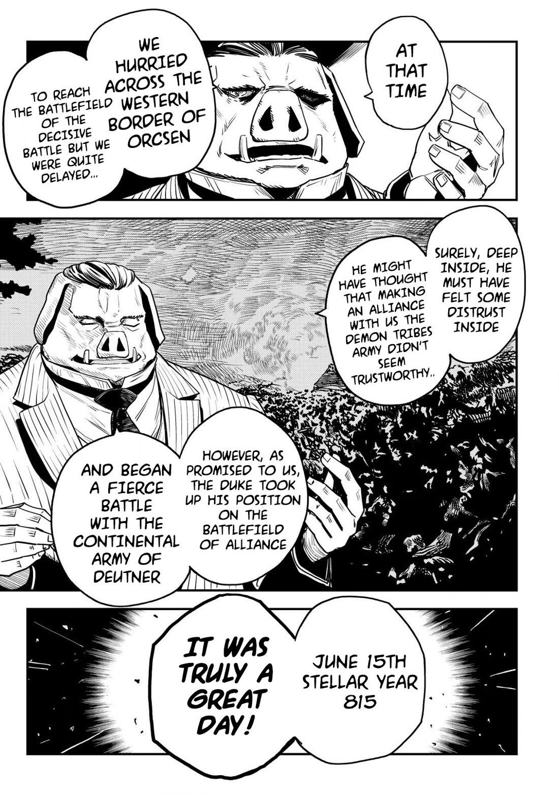 History of the Kingdom of the Orcsen: How the Barbarian Orcish Nation Came to Burn Down the Peaceful Elfland Chapter 8 page 14 - Chapter 8: It Was Almost Like Yearning Love