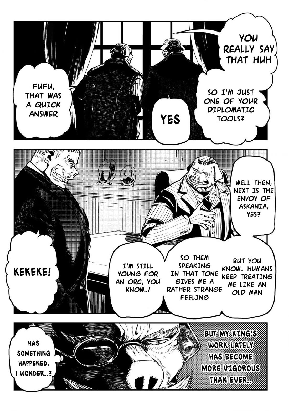 History of the Kingdom of the Orcsen: How the Barbarian Orcish Nation Came to Burn Down the Peaceful Elfland Chapter 8 page 30 - Chapter 8: It Was Almost Like Yearning Love