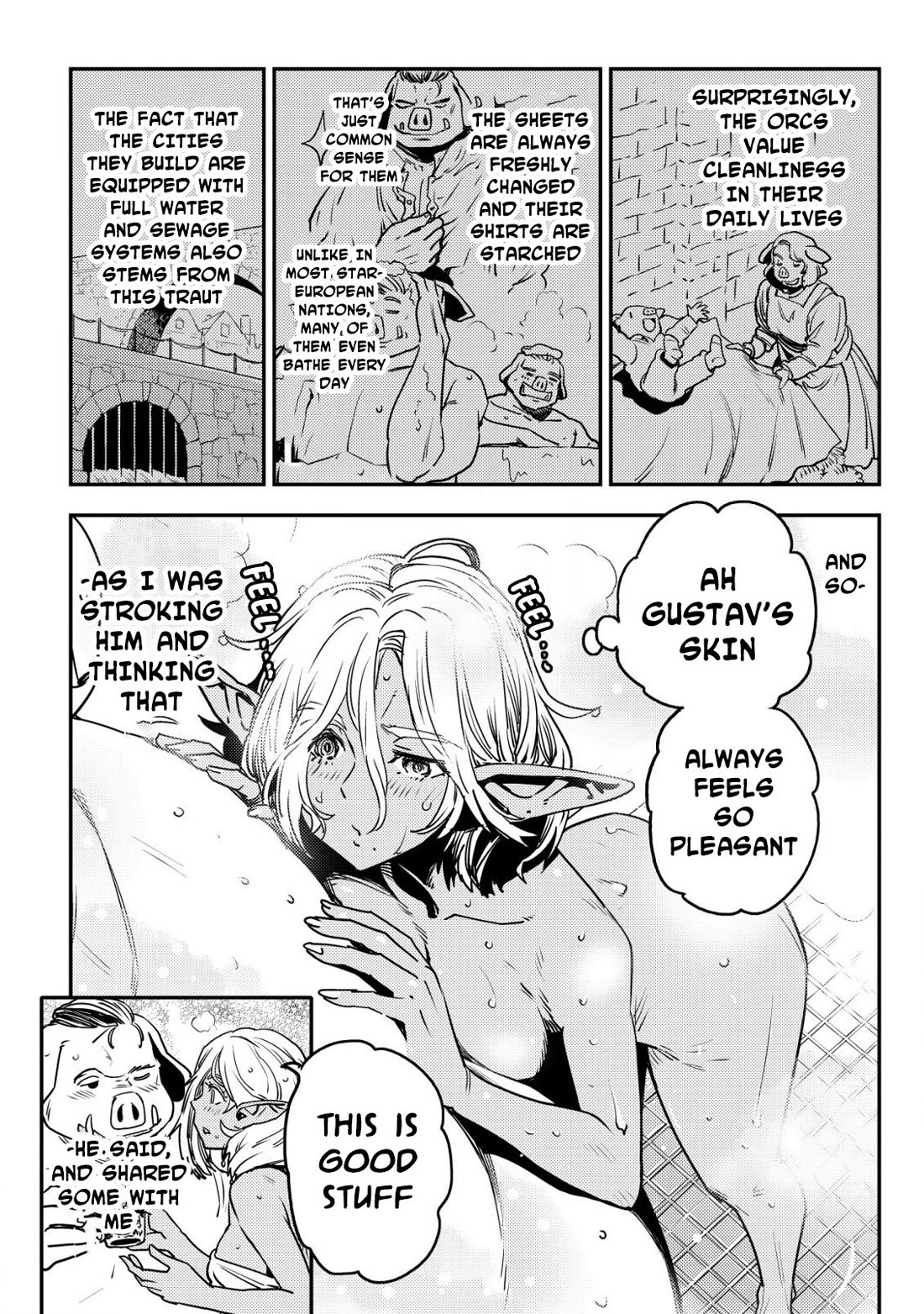 History of the Kingdom of the Orcsen: How the Barbarian Orcish Nation Came to Burn Down the Peaceful Elfland Chapter 8 page 37 - Chapter 8: It Was Almost Like Yearning Love