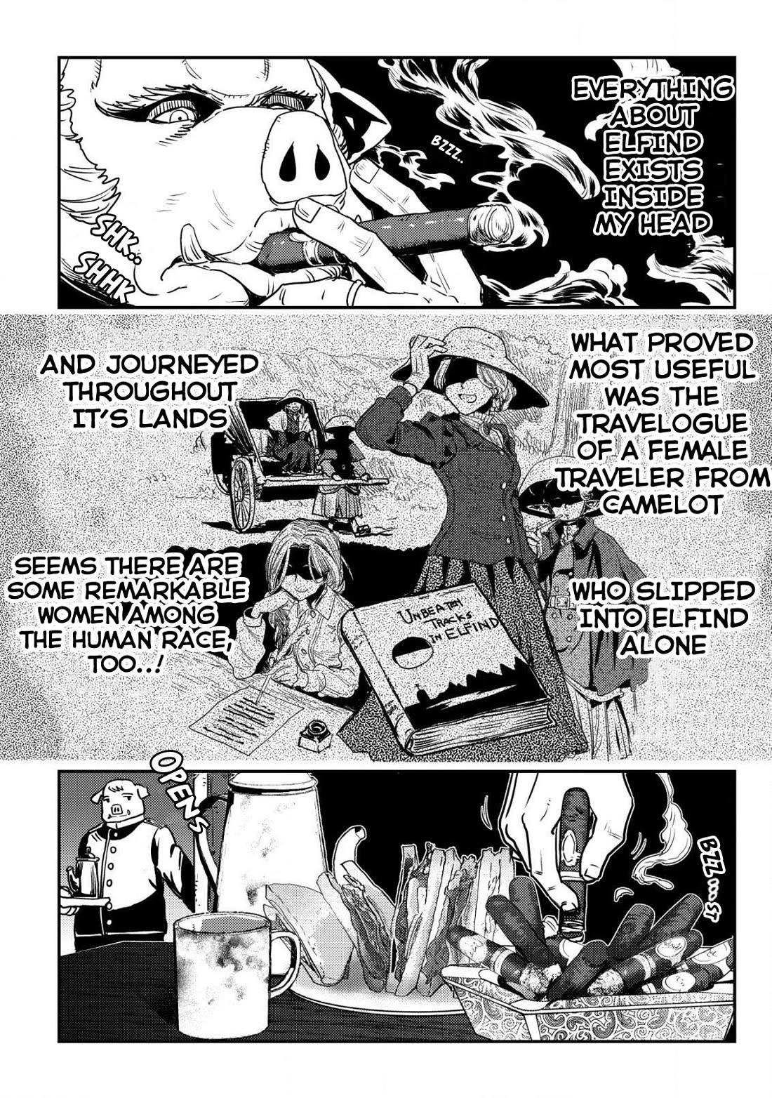 History of the Kingdom of the Orcsen: How the Barbarian Orcish Nation Came to Burn Down the Peaceful Elfland Chapter 9 page 27 - Chapter 9: The Fierce Boars