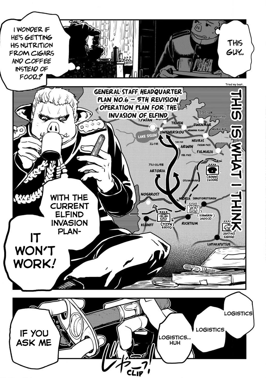 History of the Kingdom of the Orcsen: How the Barbarian Orcish Nation Came to Burn Down the Peaceful Elfland Chapter 9 page 28 - Chapter 9: The Fierce Boars