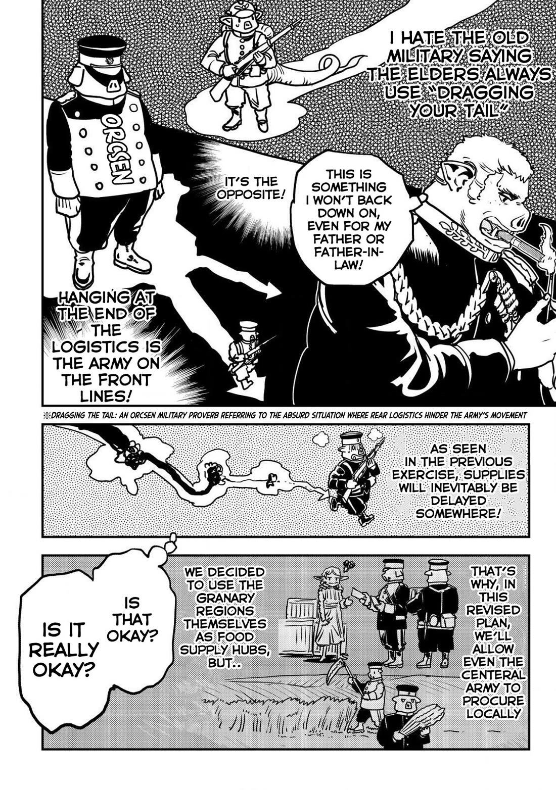 History of the Kingdom of the Orcsen: How the Barbarian Orcish Nation Came to Burn Down the Peaceful Elfland Chapter 9 page 29 - Chapter 9: The Fierce Boars