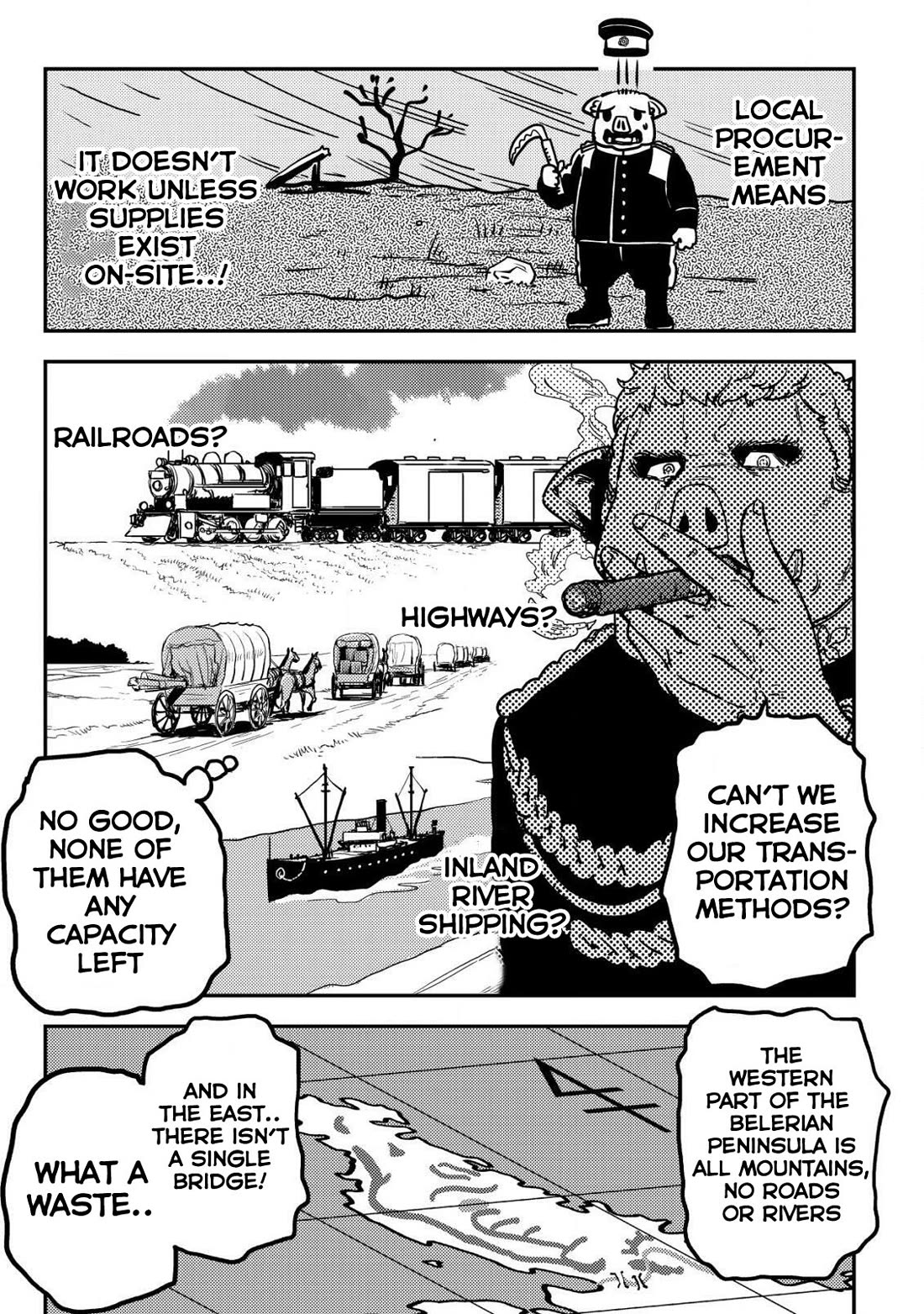 History of the Kingdom of the Orcsen: How the Barbarian Orcish Nation Came to Burn Down the Peaceful Elfland Chapter 9 page 30 - Chapter 9: The Fierce Boars